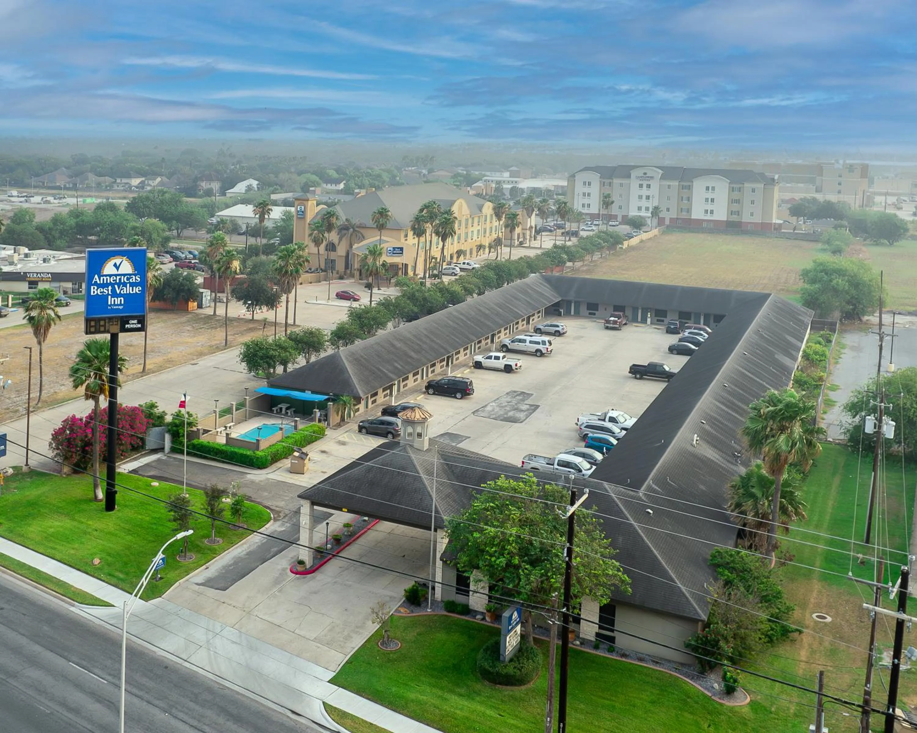 Property building in Americas Best Value Inn Harlingen