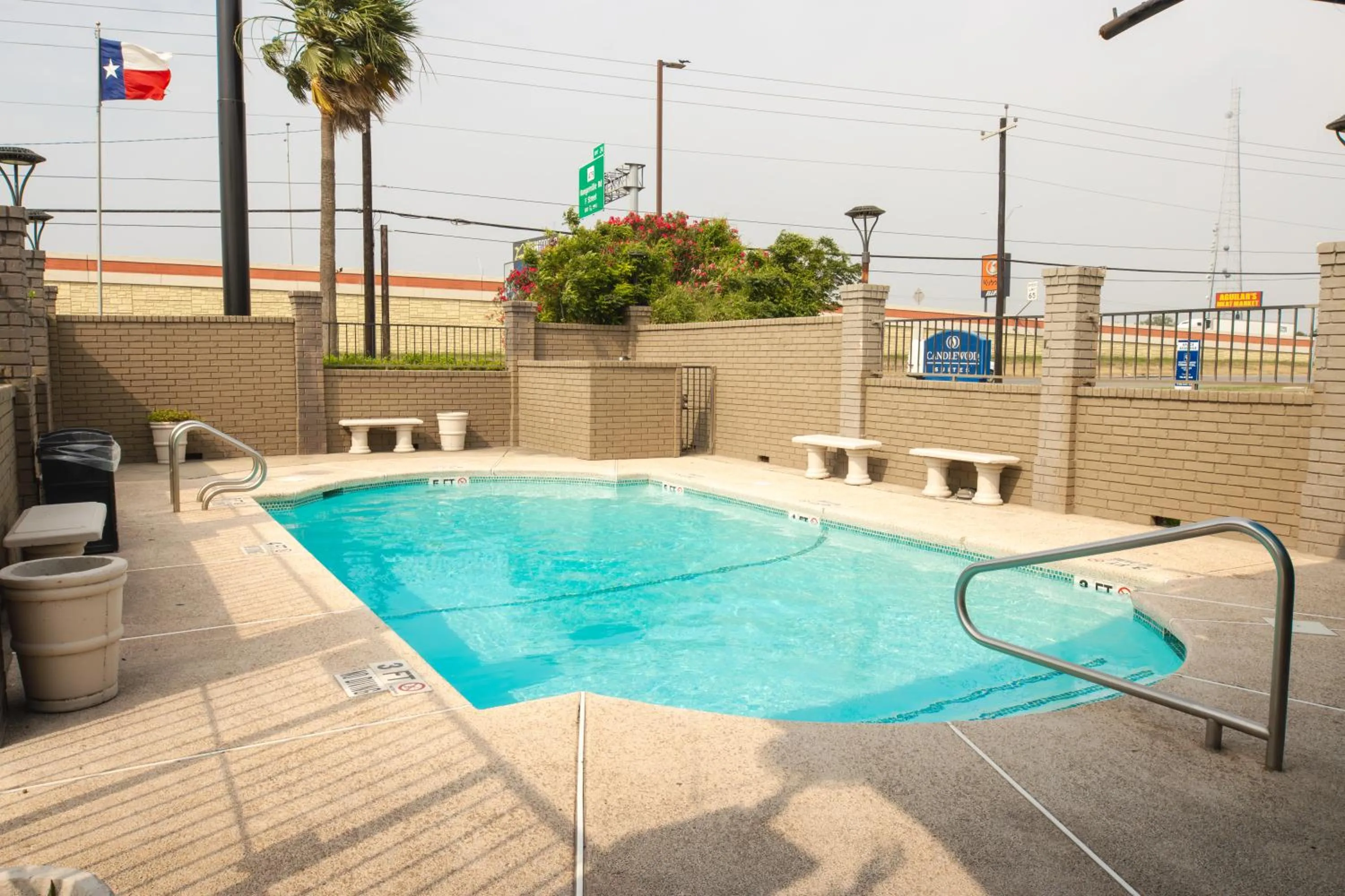 Pool view in Americas Best Value Inn Harlingen