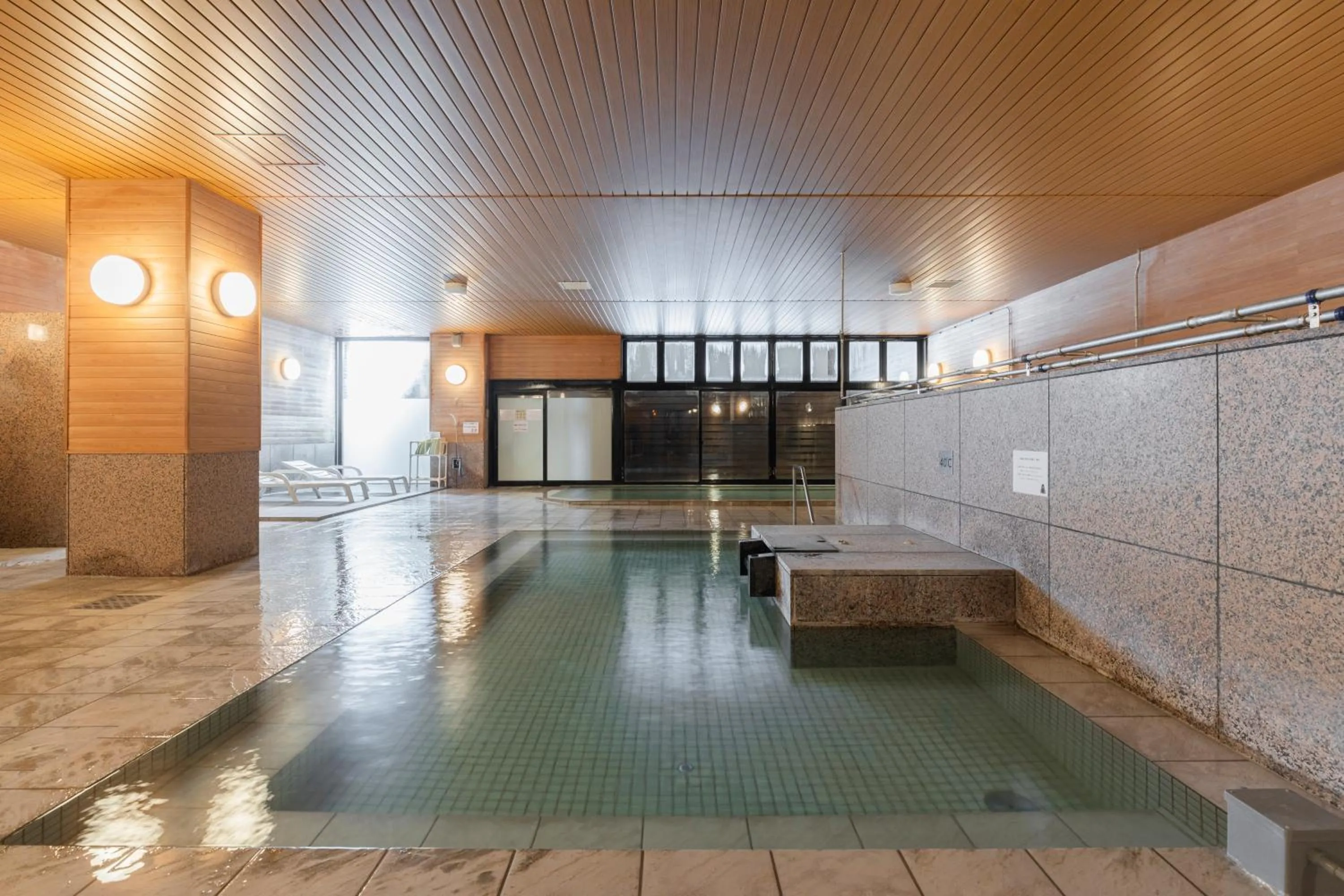 Hot Spring Bath in Higashikawa Asahidake Onsen Hotel Bear Monte