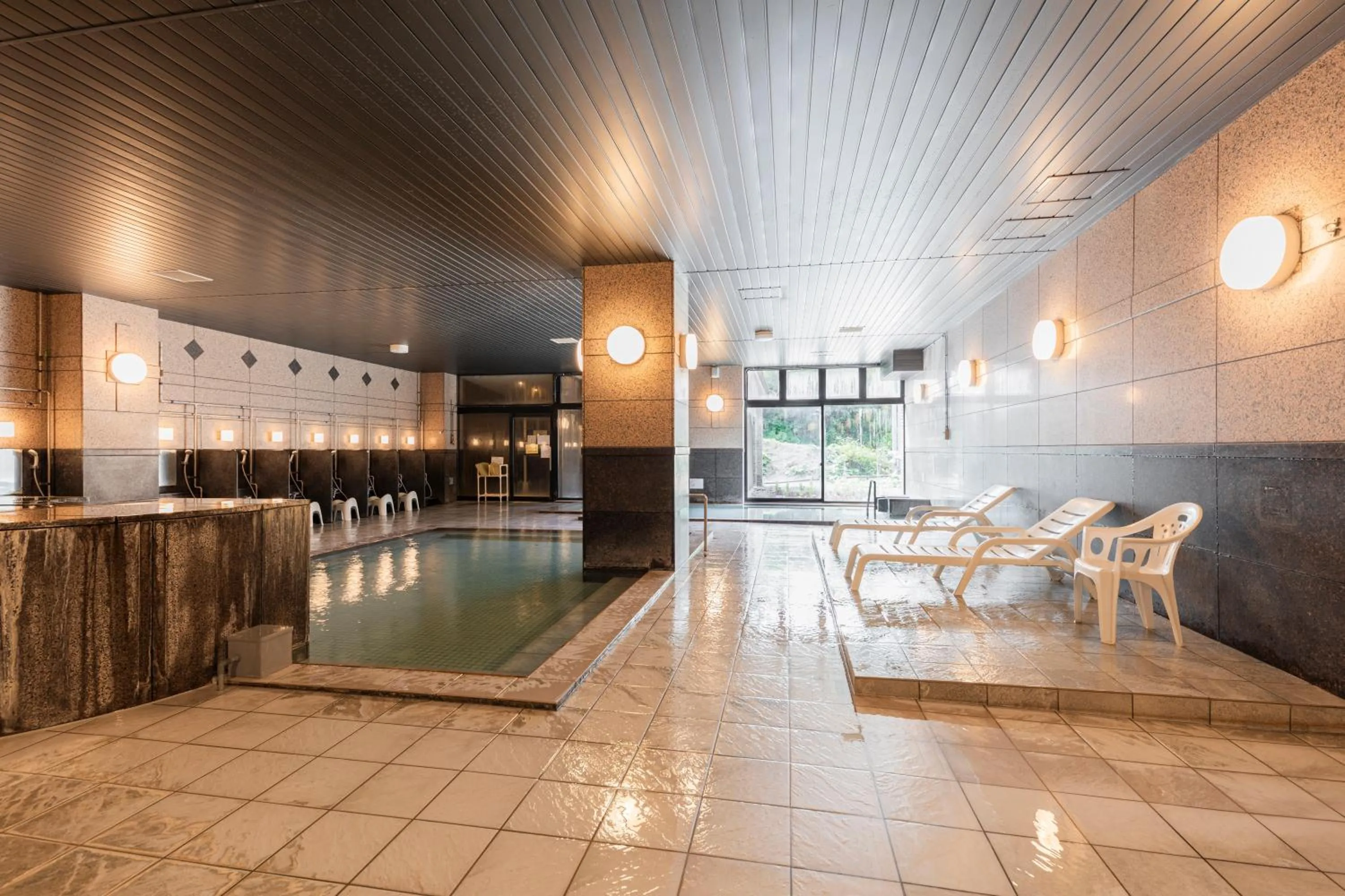 Hot Spring Bath in Higashikawa Asahidake Onsen Hotel Bear Monte