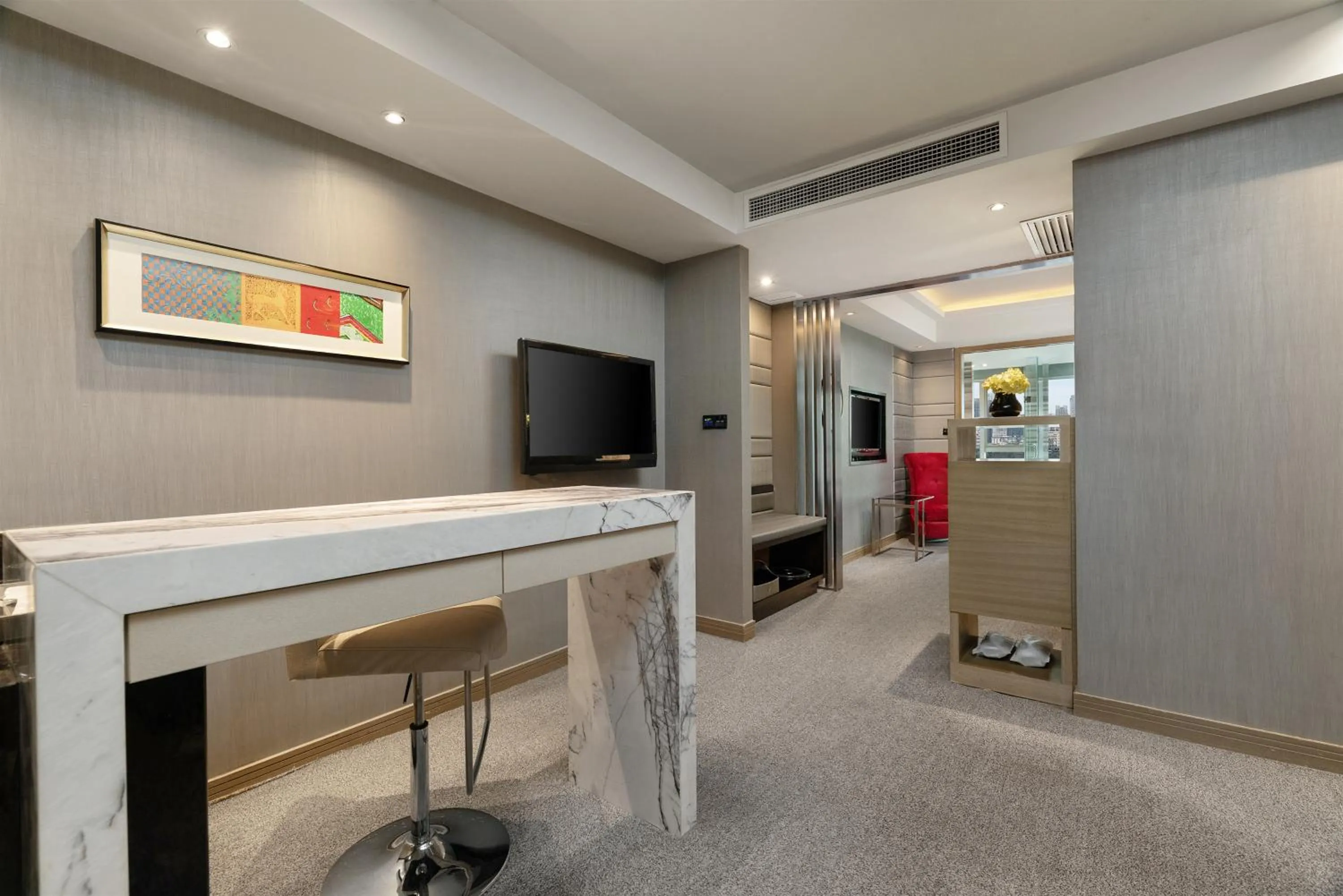 Living room in Rhombus Park Aura Chengdu Hotel