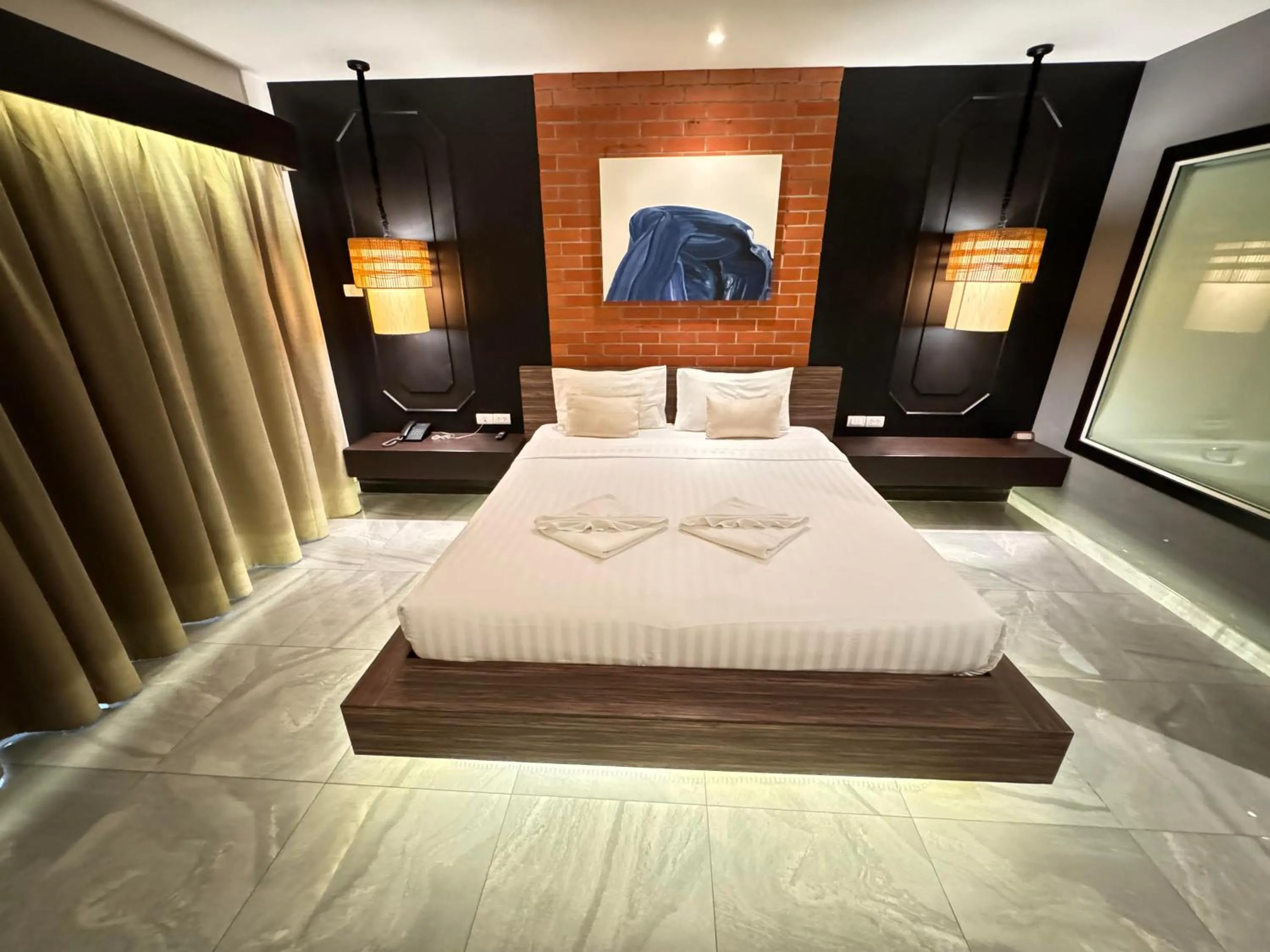 Bed in De Cozé Hotel