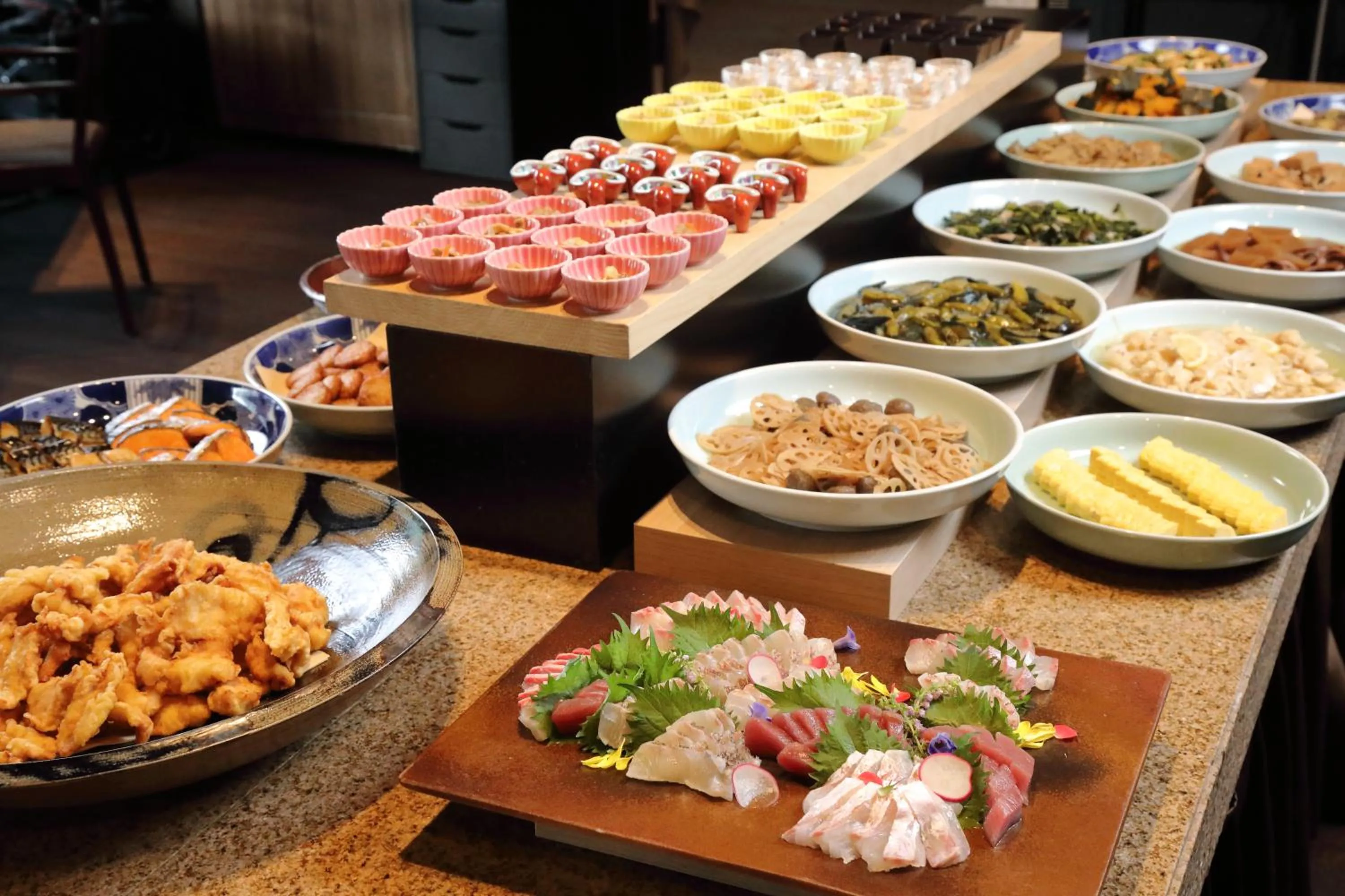 Buffet breakfast in Furuyu Onsen Oncri