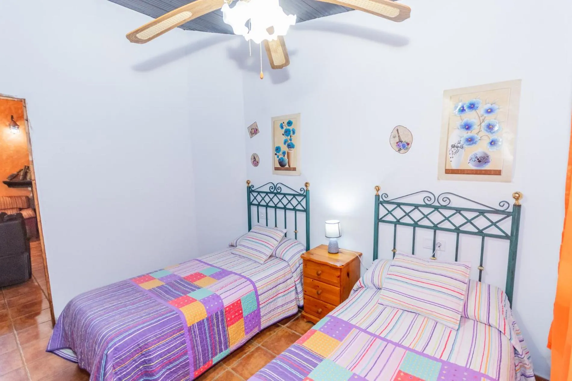 Bed in Cubo's Villa Sonia