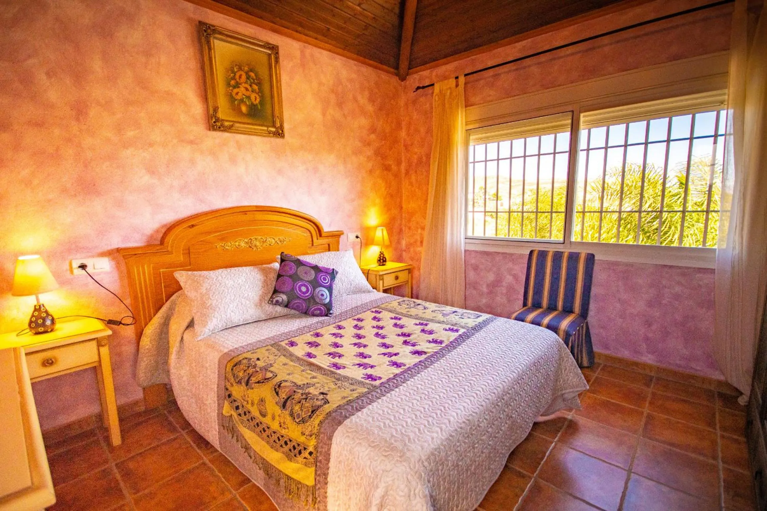 Bed in Cubo's Villa Sonia
