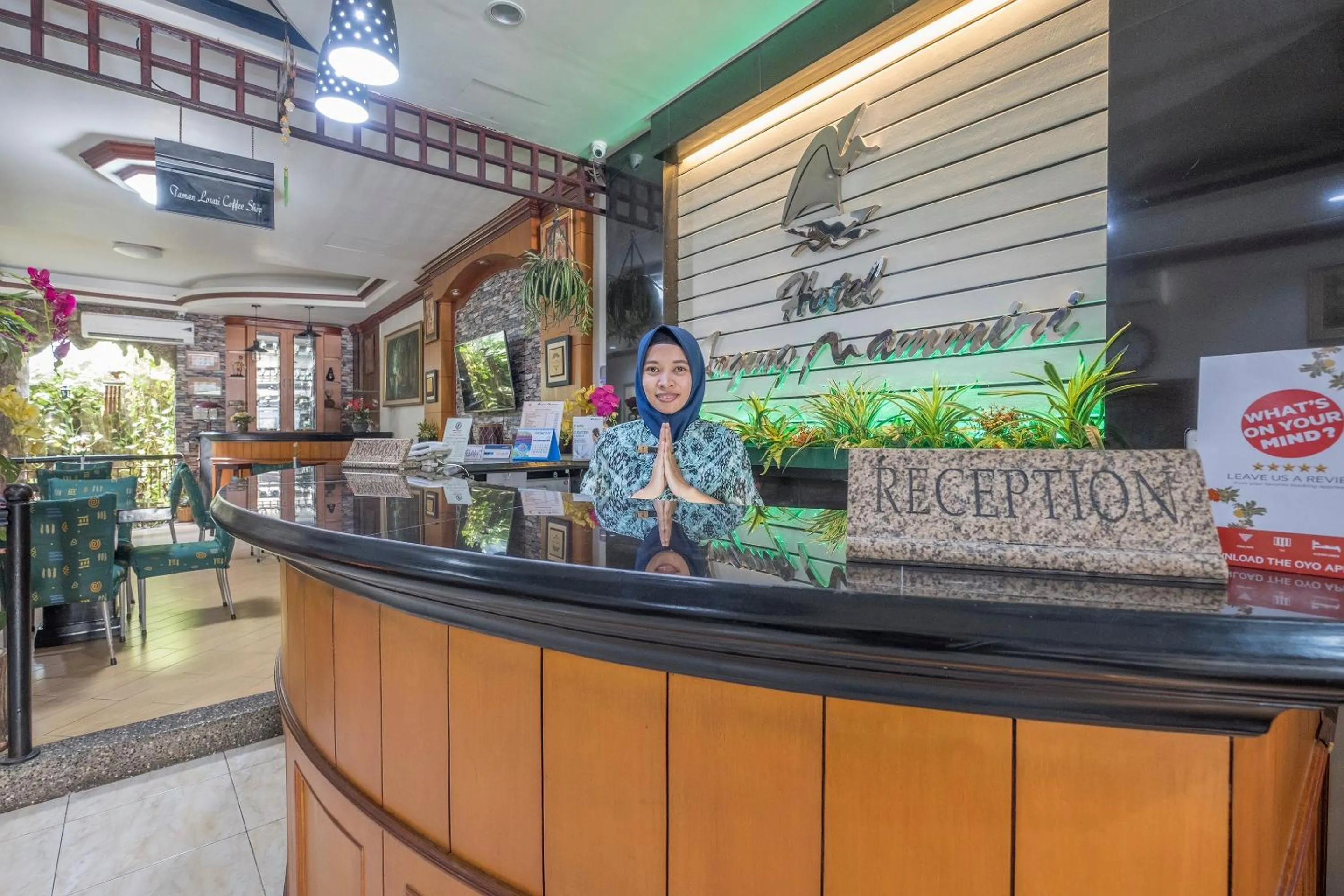 Lobby or reception in OYO 1090 Hotel Anging Mammiri Makassar