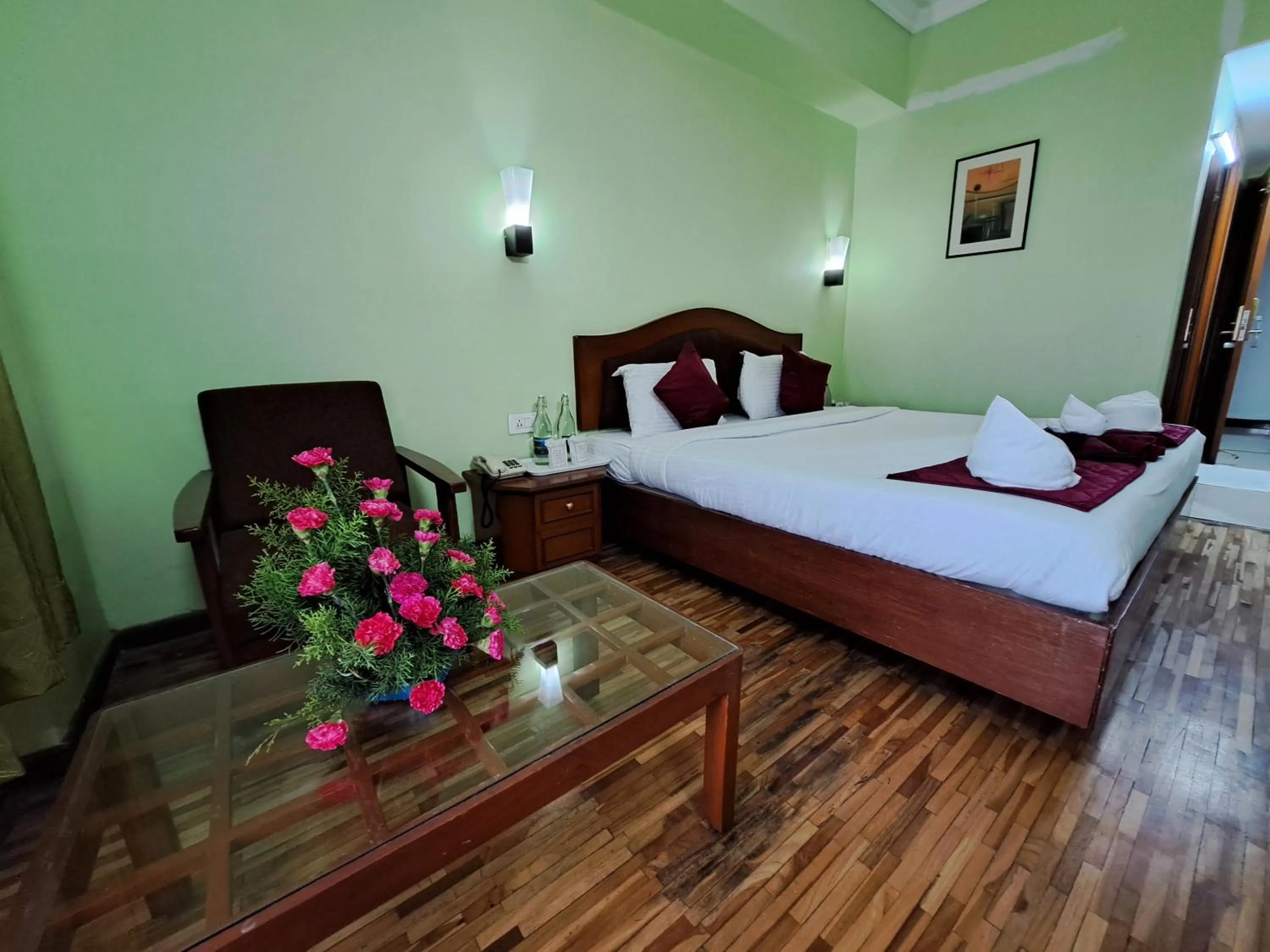 Bed in Hotel Preethi Classic Towers