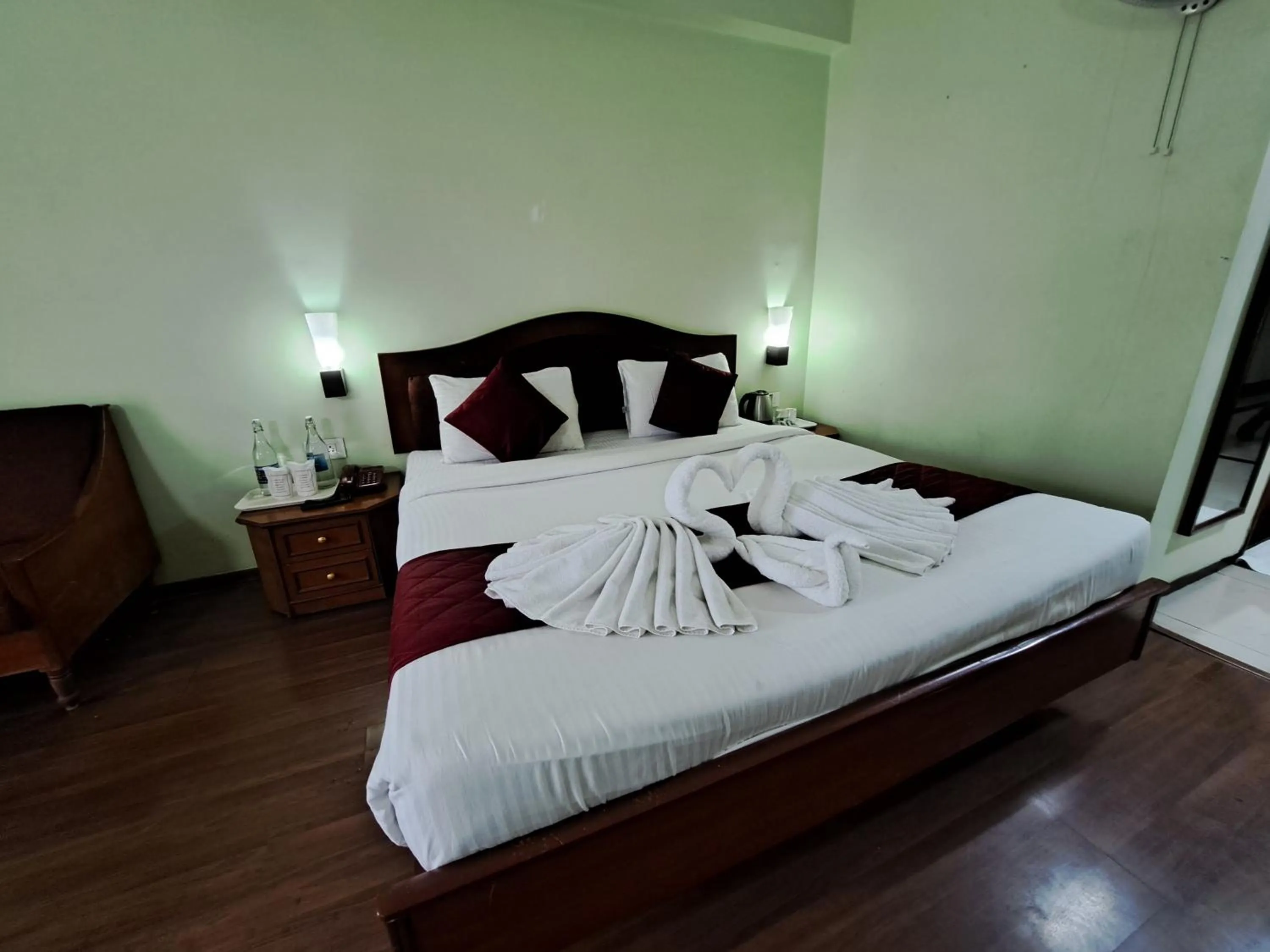 Bed in Hotel Preethi Classic Towers