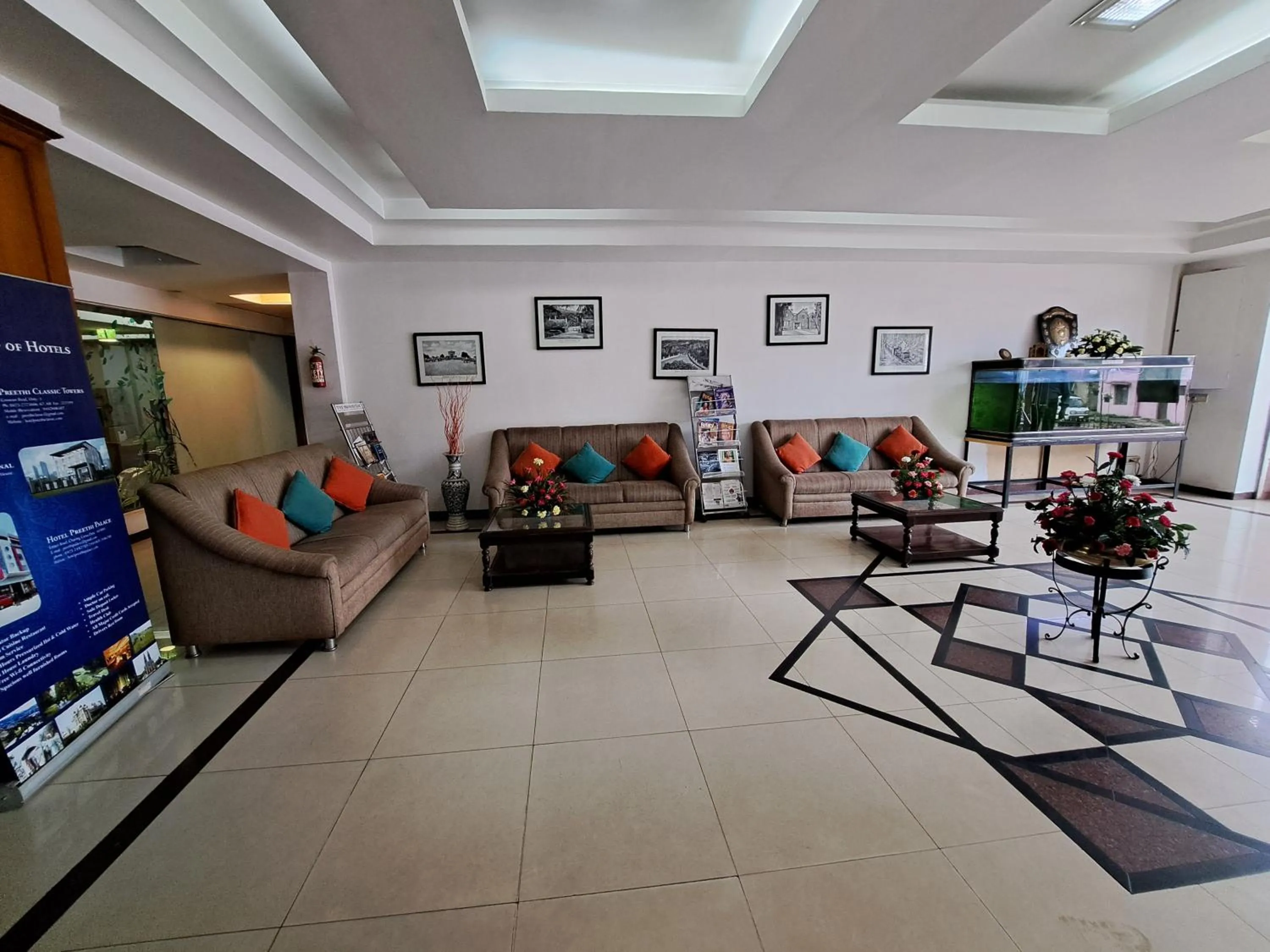 Lobby or reception in Hotel Preethi Classic Towers