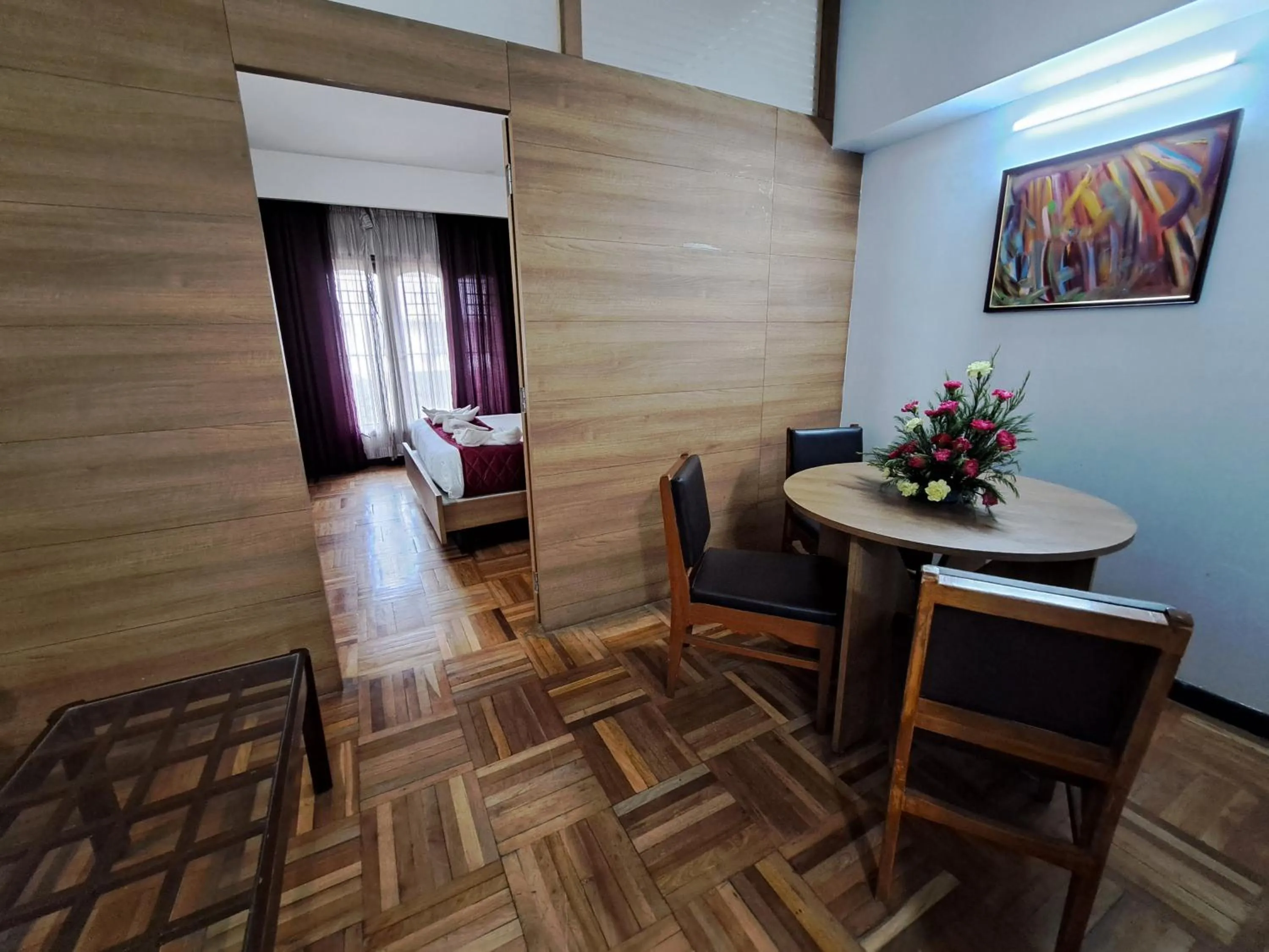 Bed in Hotel Preethi Classic Towers