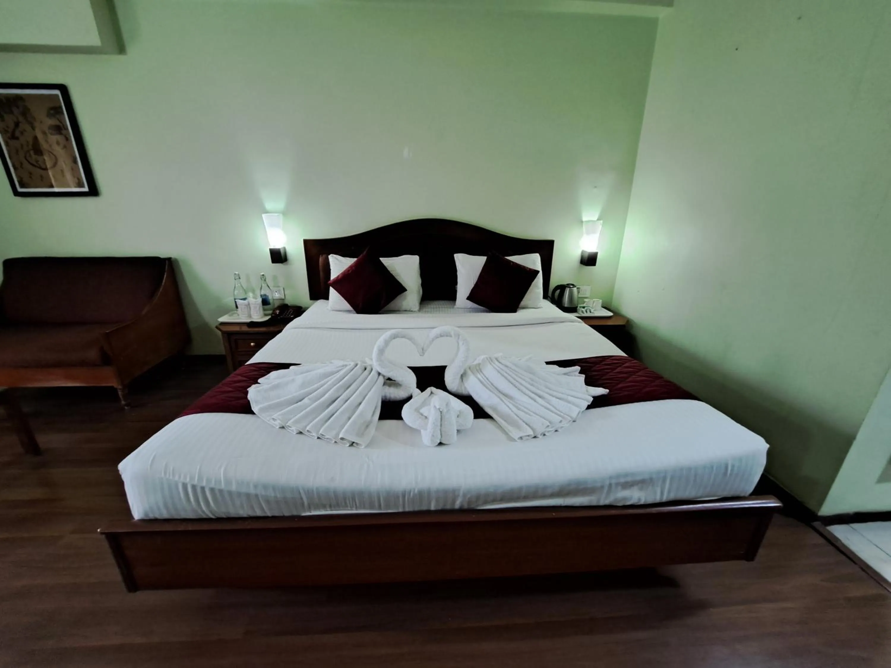 Bed in Hotel Preethi Classic Towers
