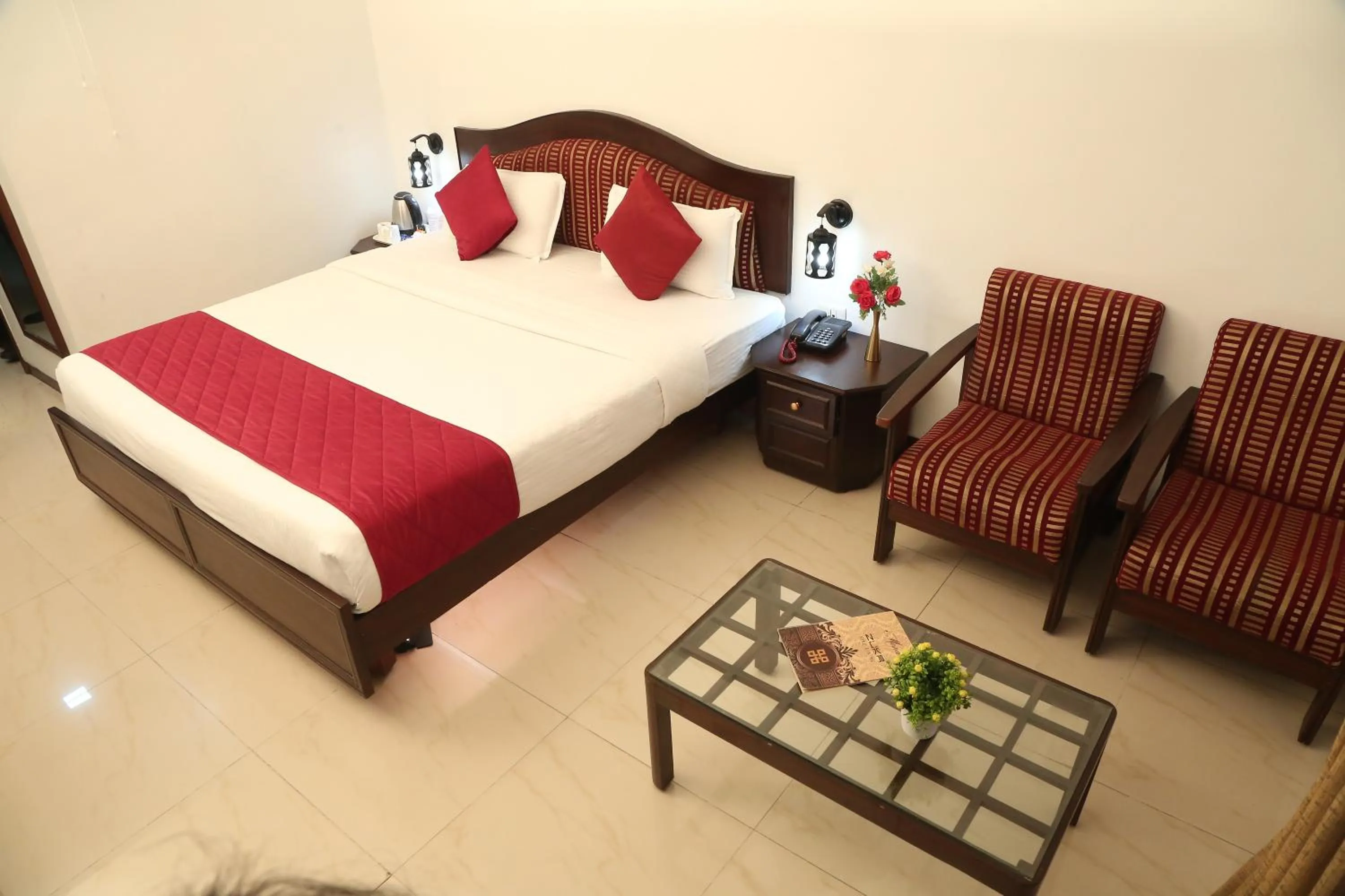 Bed in Hotel Preethi Classic Towers