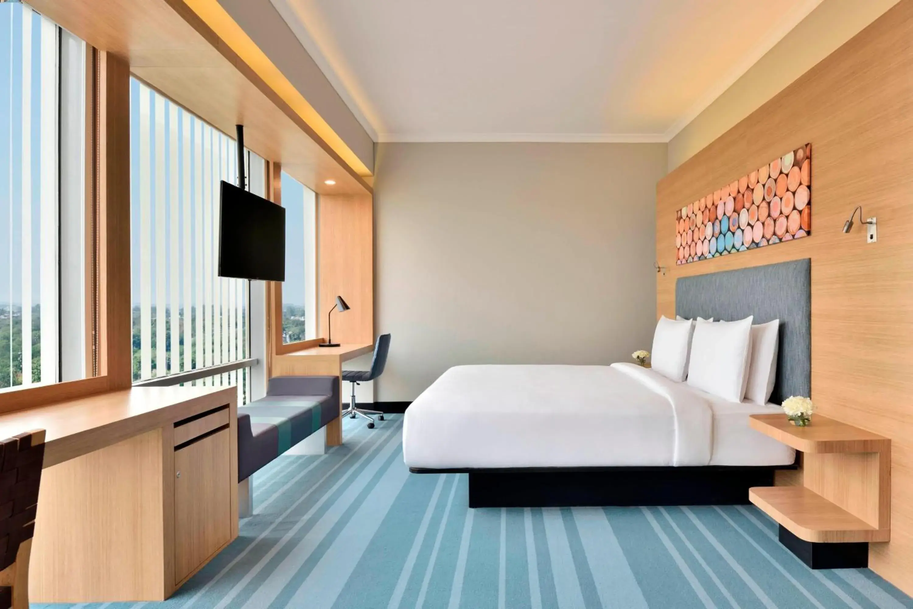 1 King Bed, City View, Aloft Room: 20% discount on F&B and SPA - single occupancy in Aloft by Marriott New Delhi Aerocity 1 King Bed, City View, Aloft Room: 20% discount on F&B and SPA - single occupancy in Aloft by Marriott New Delhi Aerocity