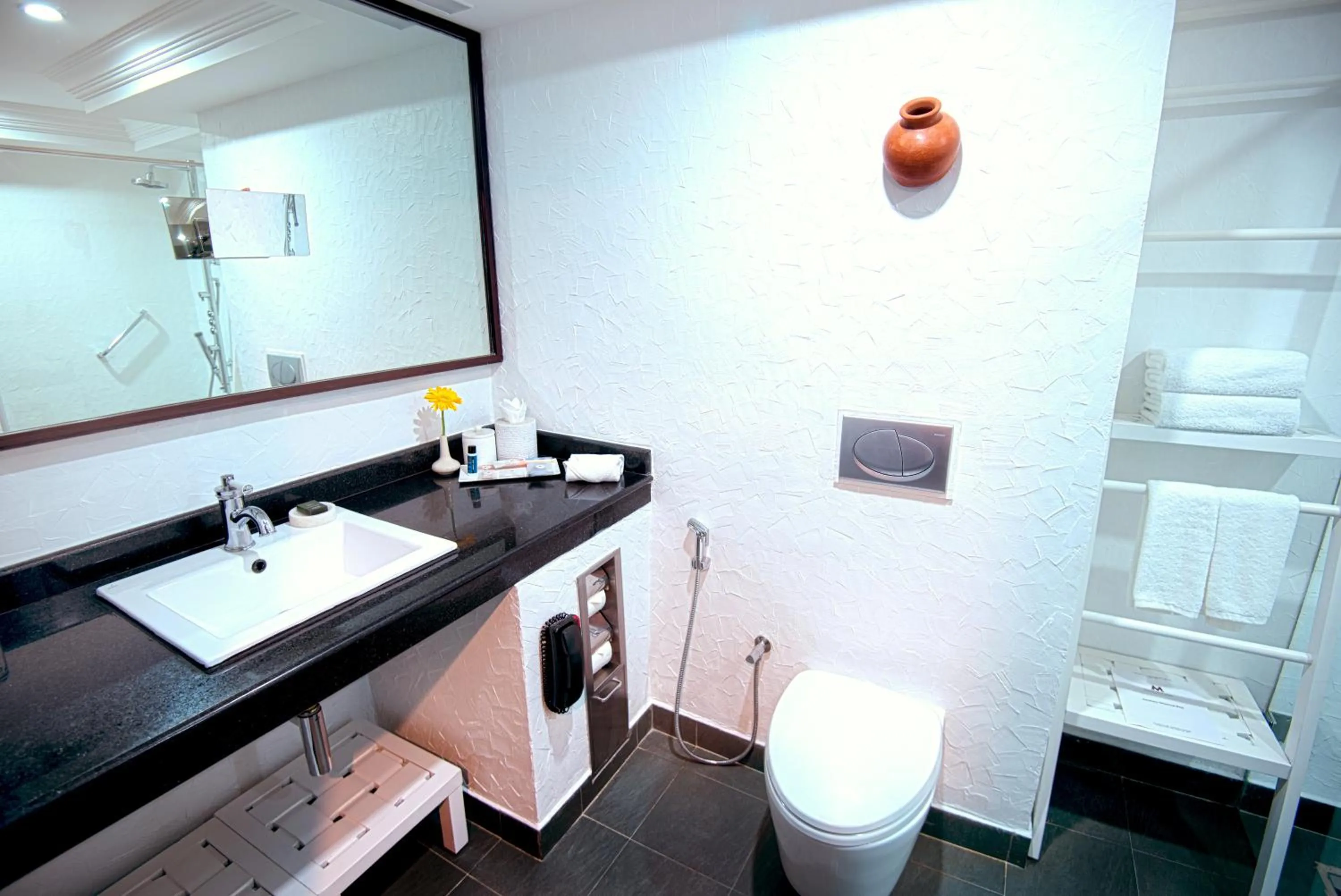 Toilet in Sterlings Mac Hotel