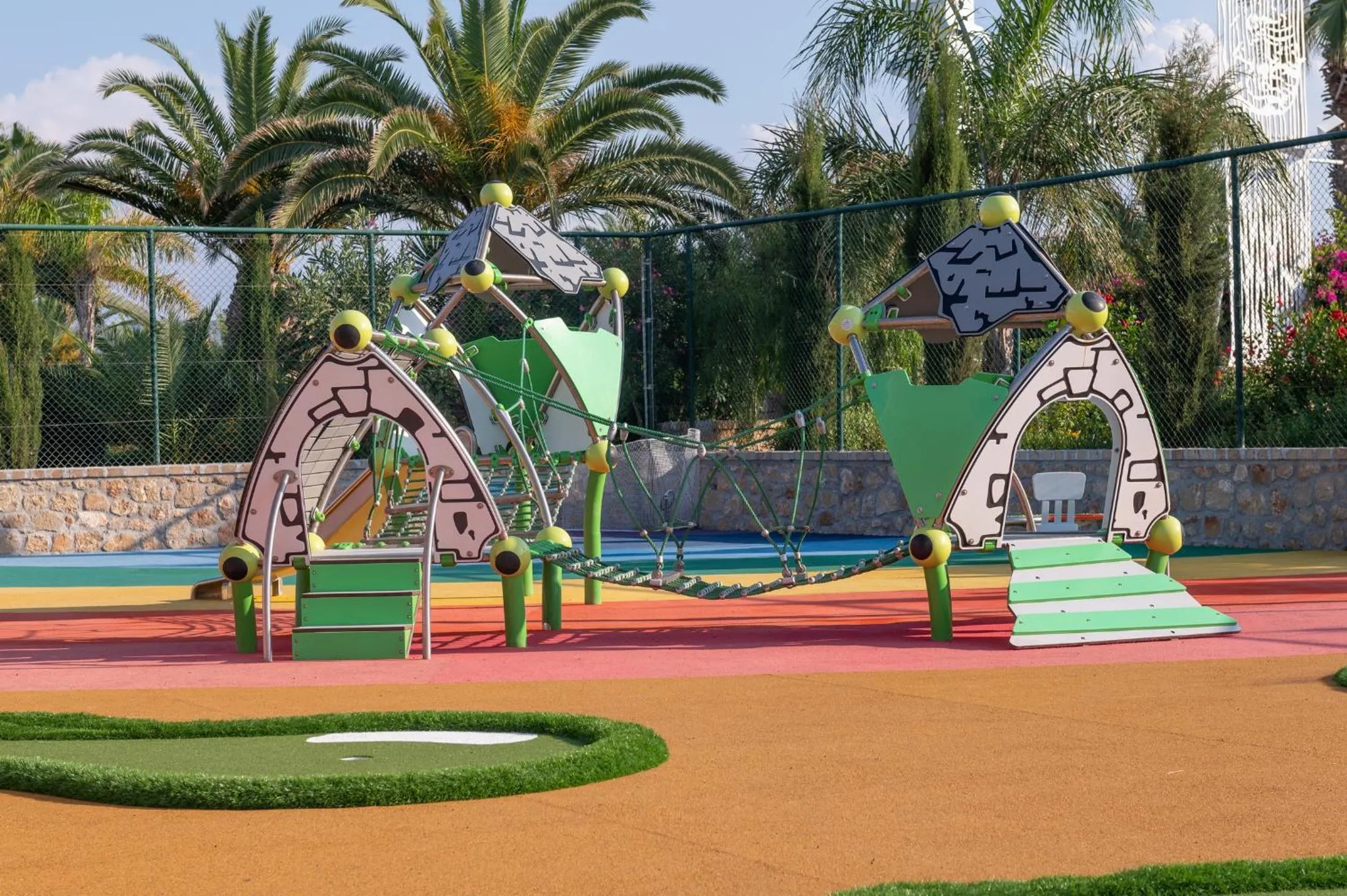 Children play ground in Lyttos Beach