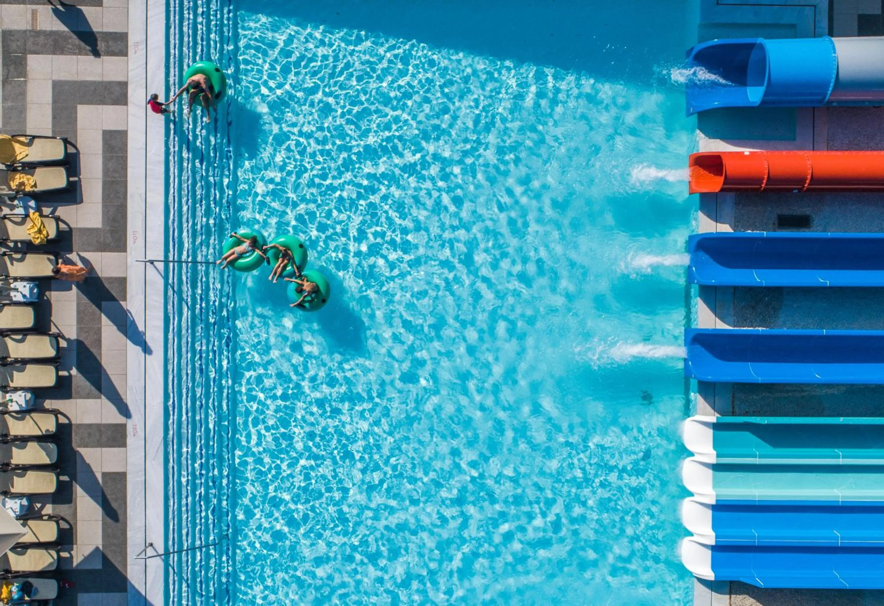 Aqua park in Lyttos Beach