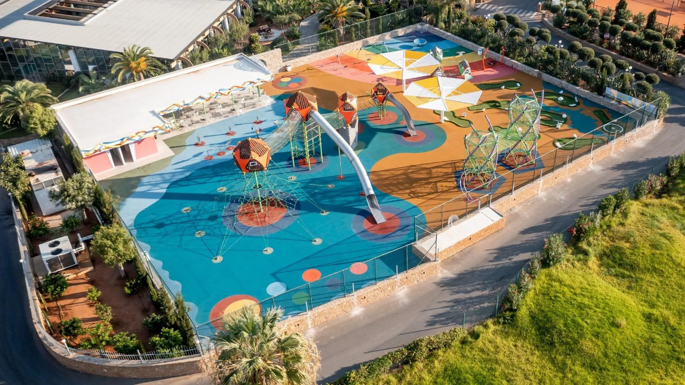 Children play ground in Lyttos Beach