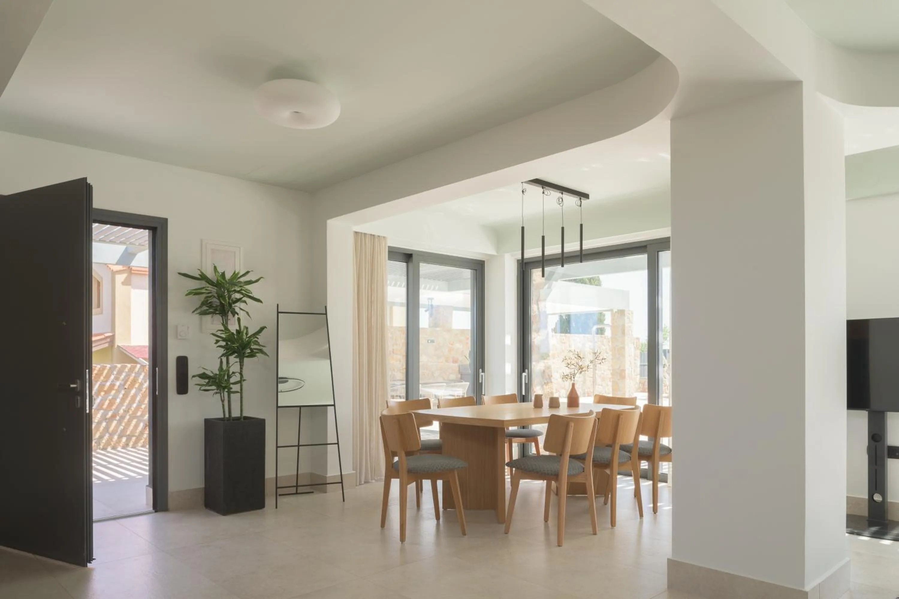Dining area in Lyttos Beach
