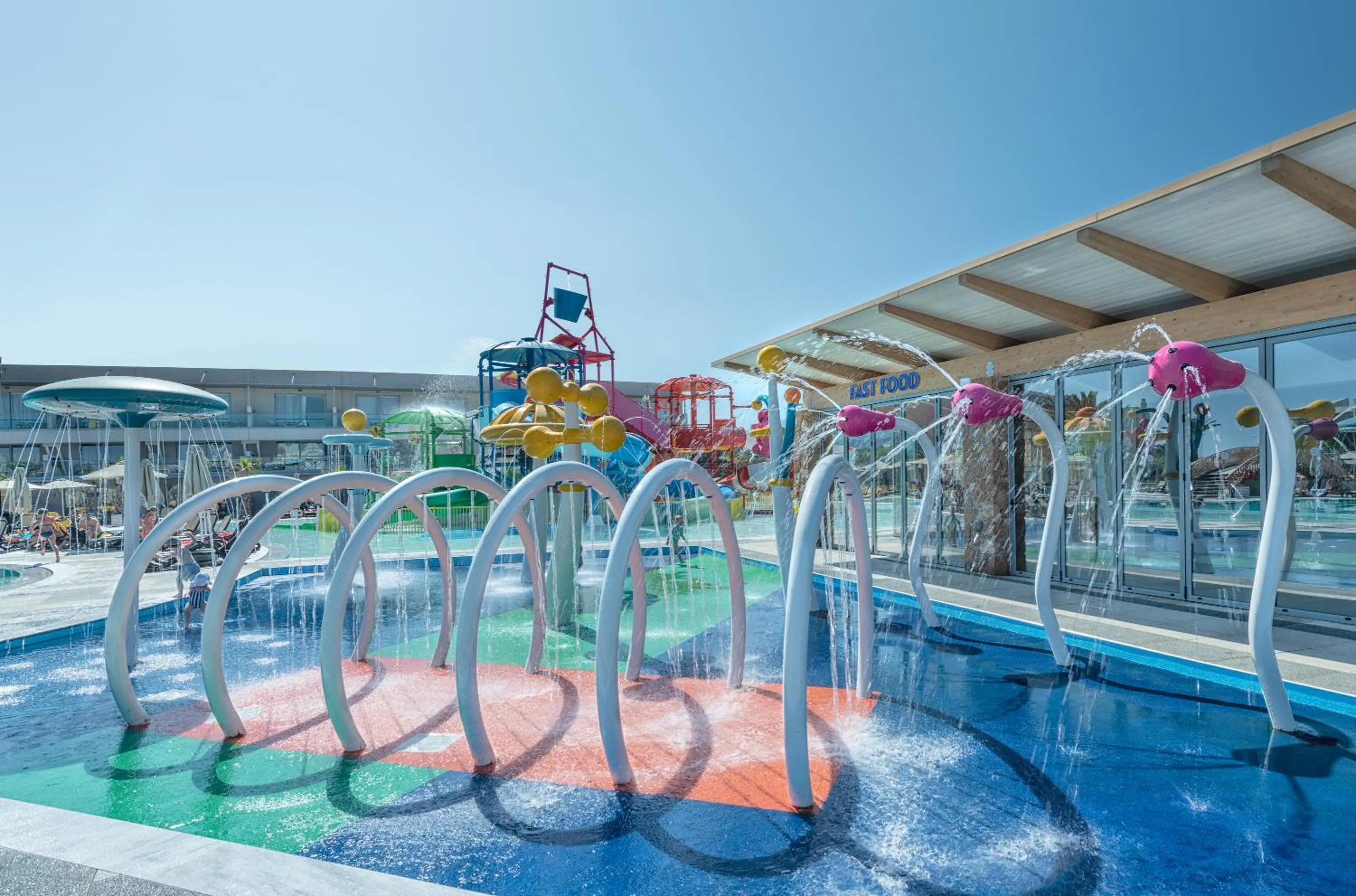 Aqua park in Lyttos Beach