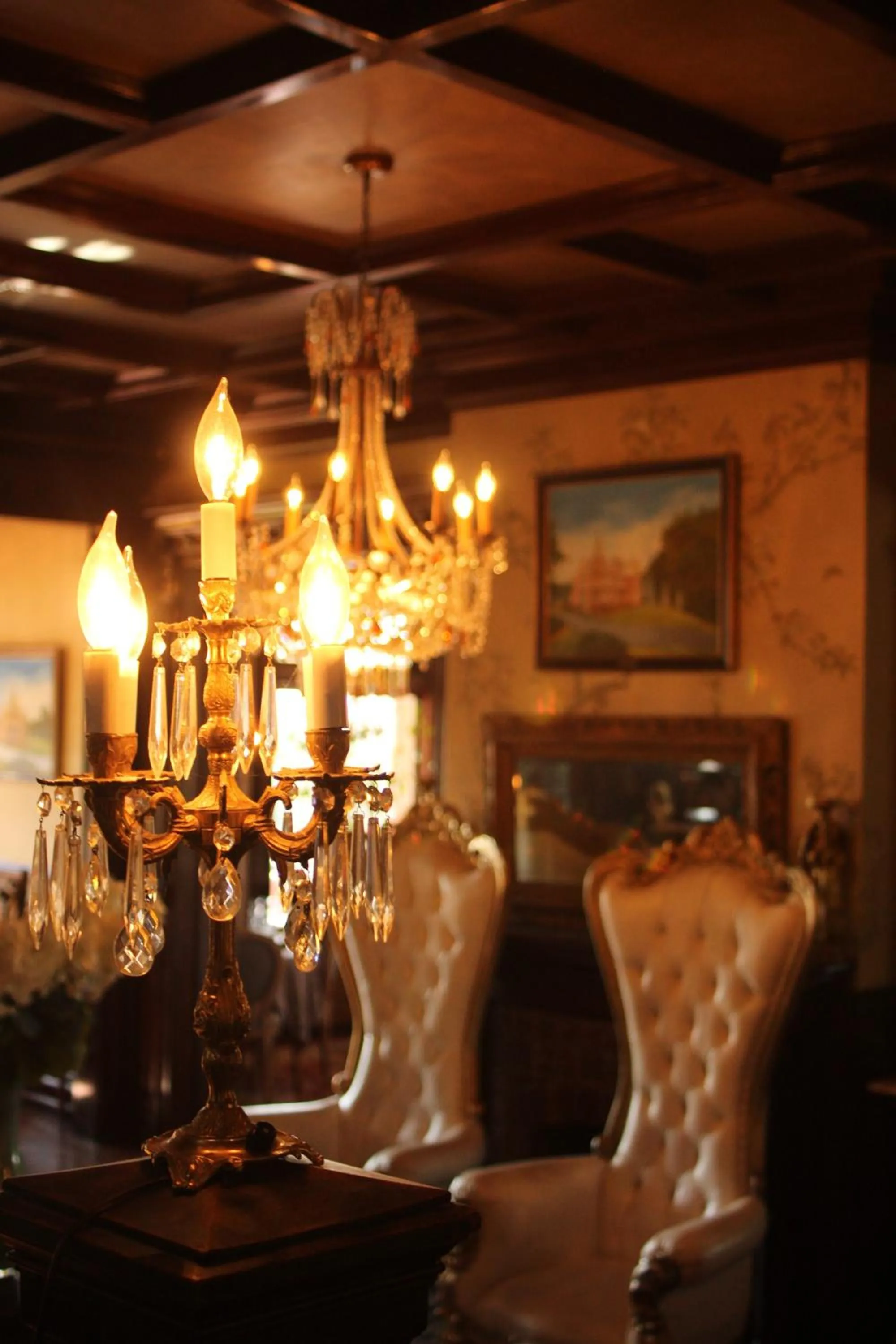 Lobby or reception in Henderson Castle Inn