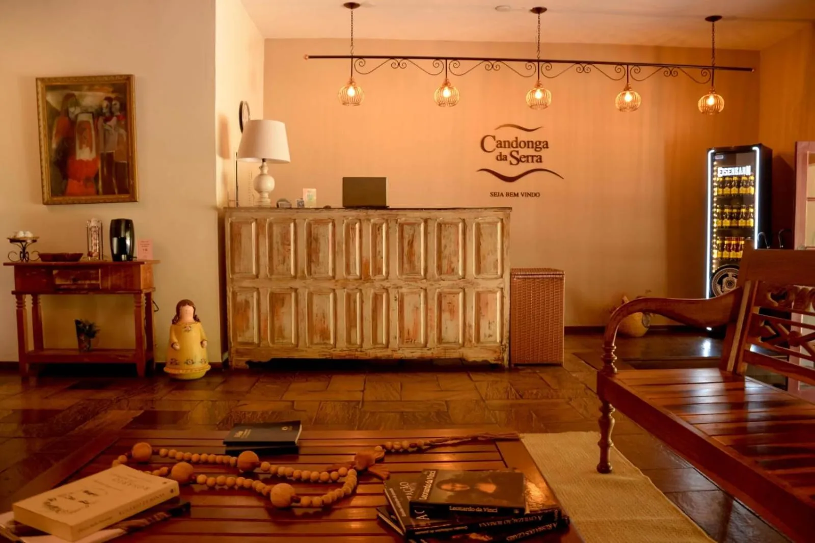 Lobby or reception in Pousada Candonga da Serra
