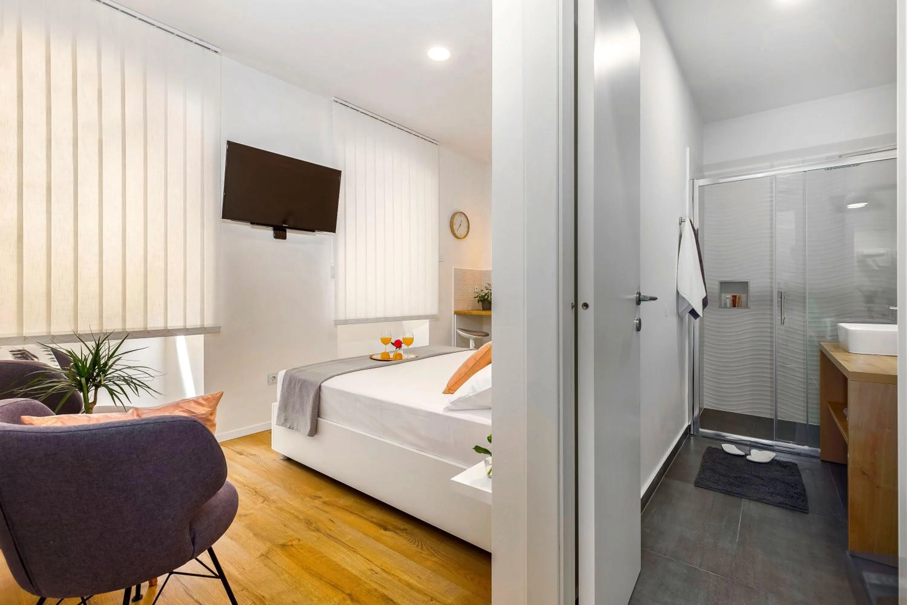 Bed in Rijeka Apartments TERRA I & II in the Old Town