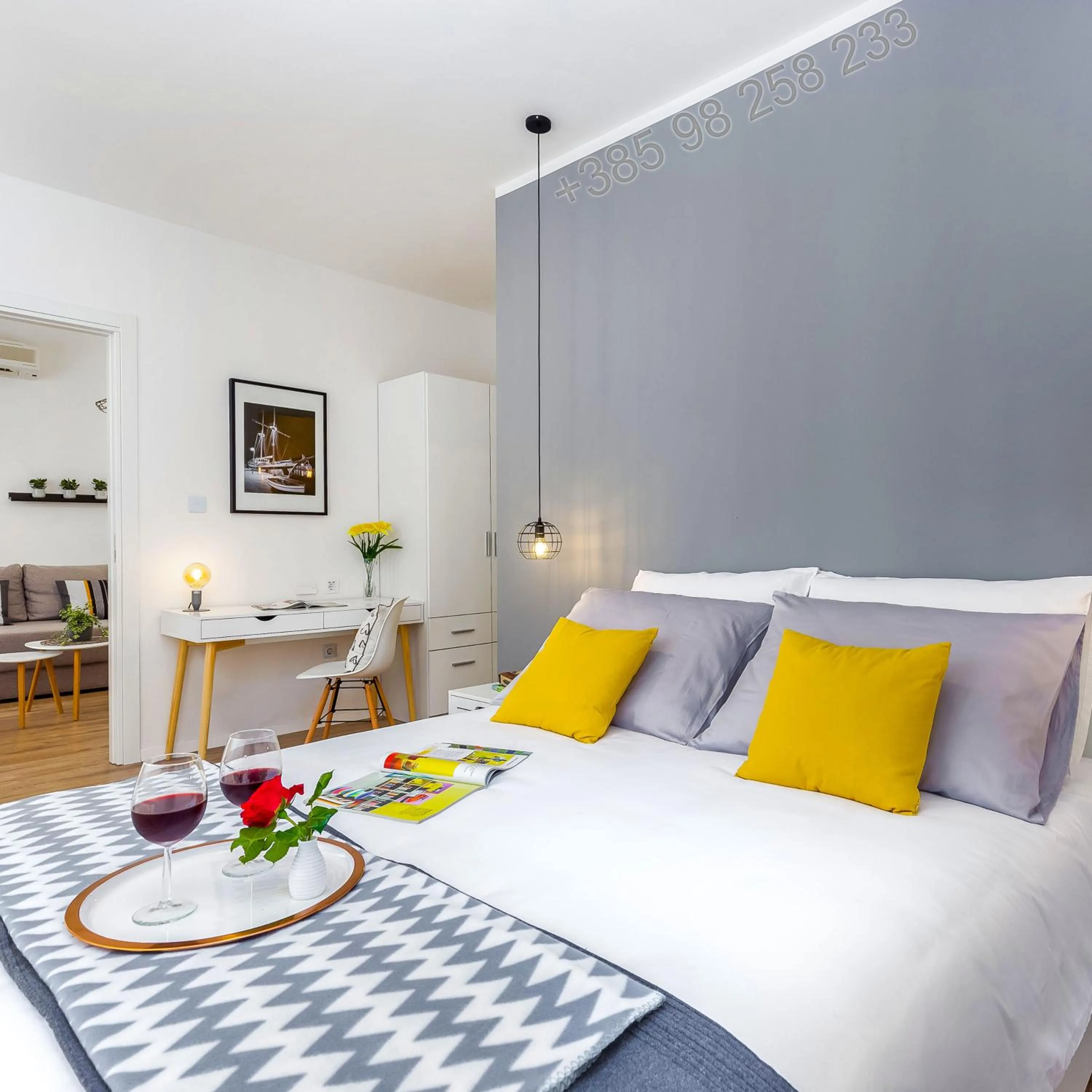 Bed in Rijeka Apartments TERRA I & II in the Old Town