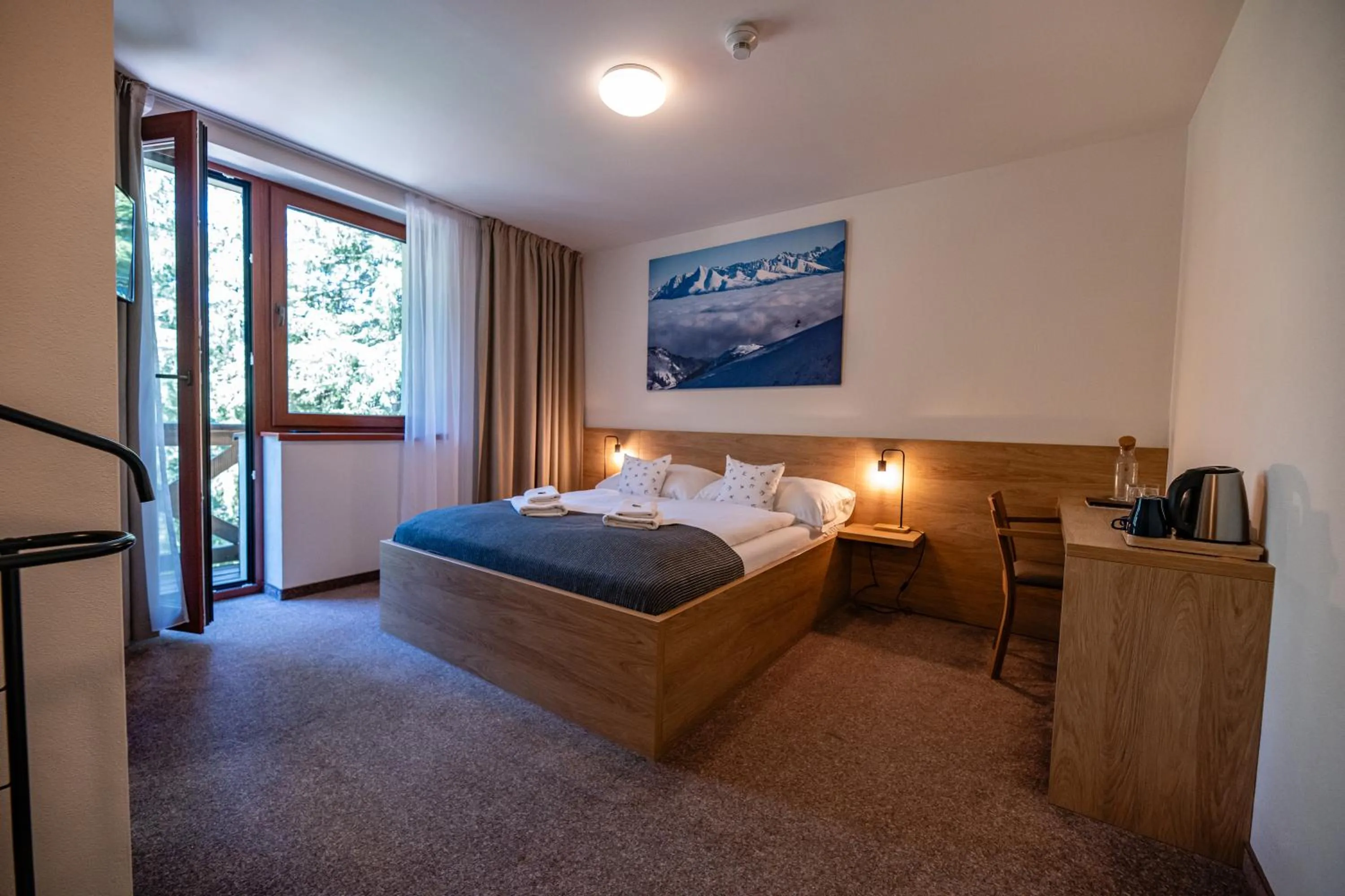 Bedroom, Bed in Hotel Jasná