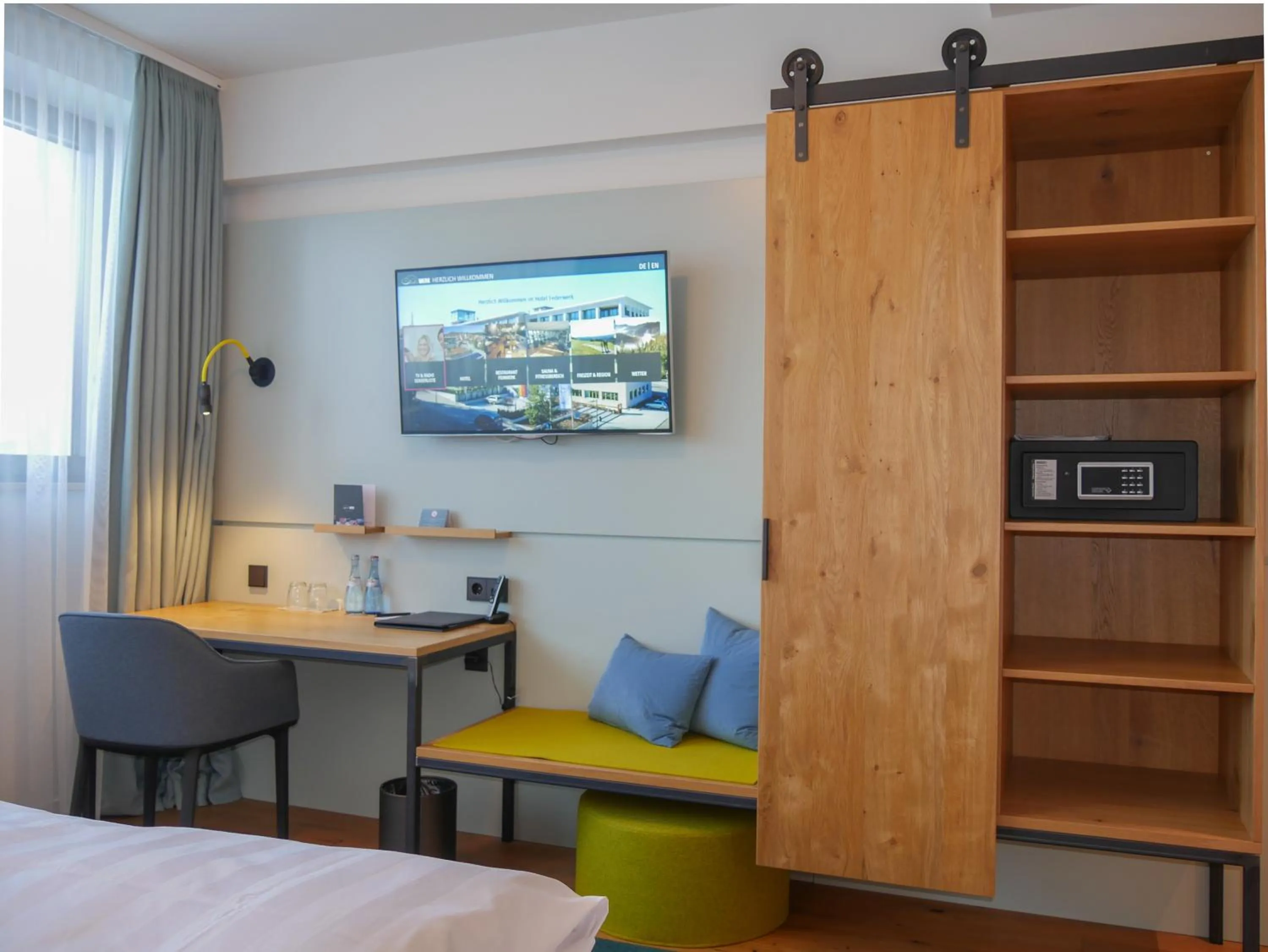 Bed in Hotel Federwerk