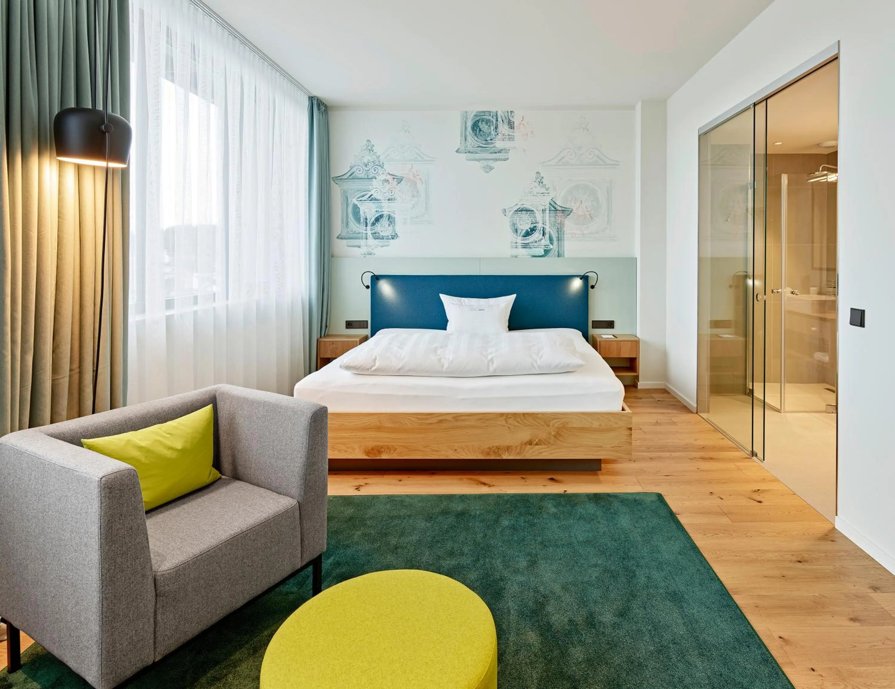 Bed in Hotel Federwerk