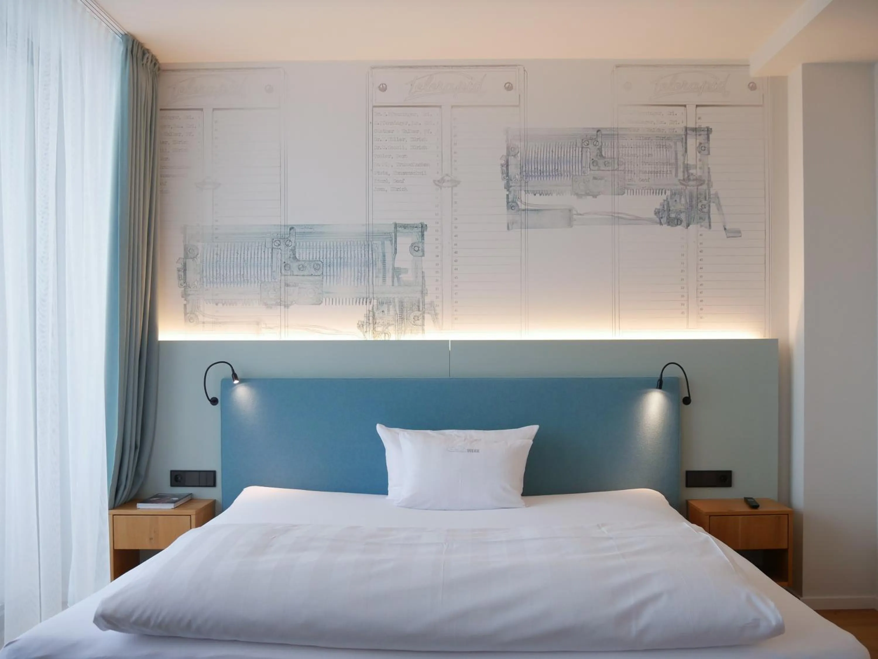 Bed in Hotel Federwerk