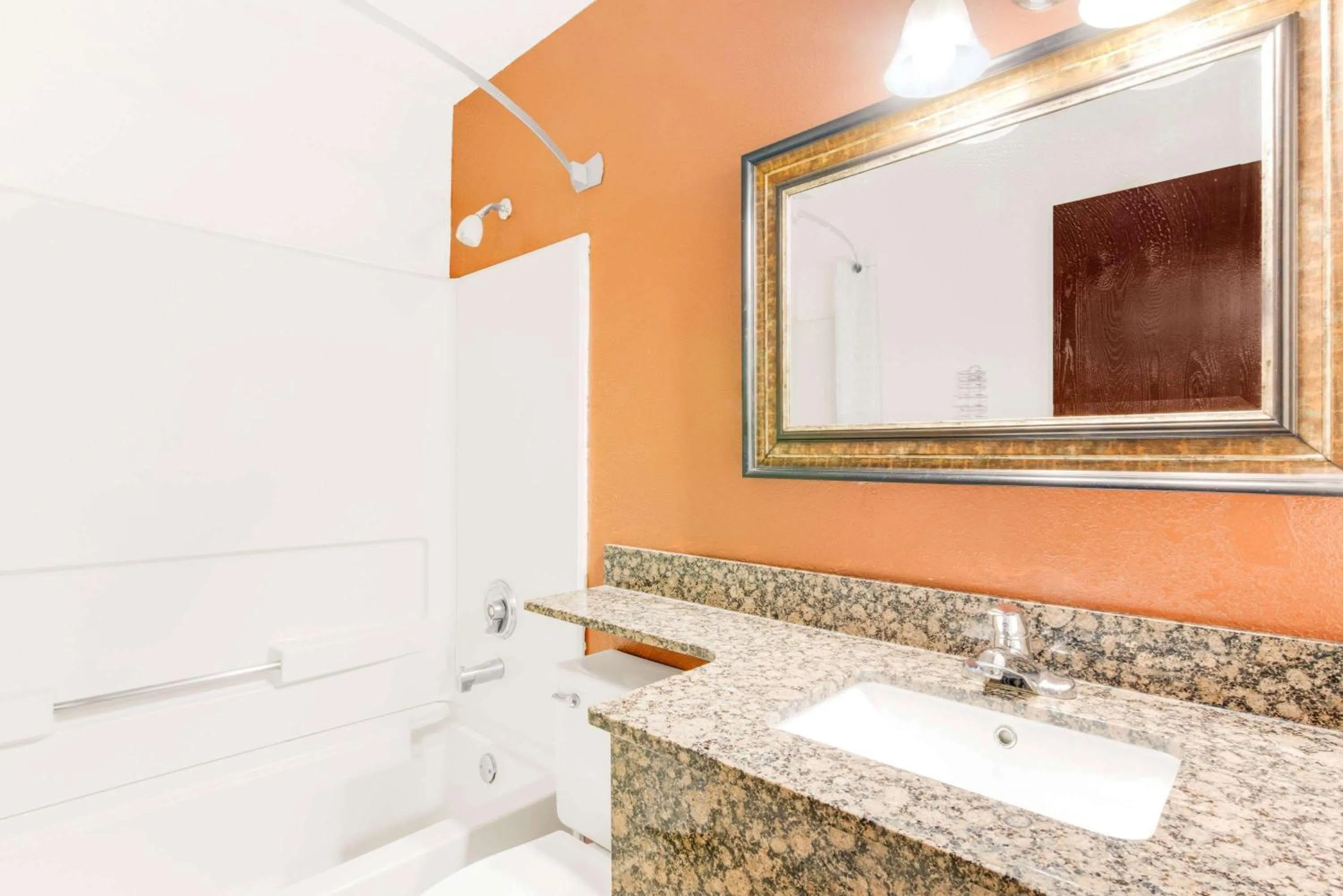 Bathroom in Super 8 by Wyndham Hagerstown I-70