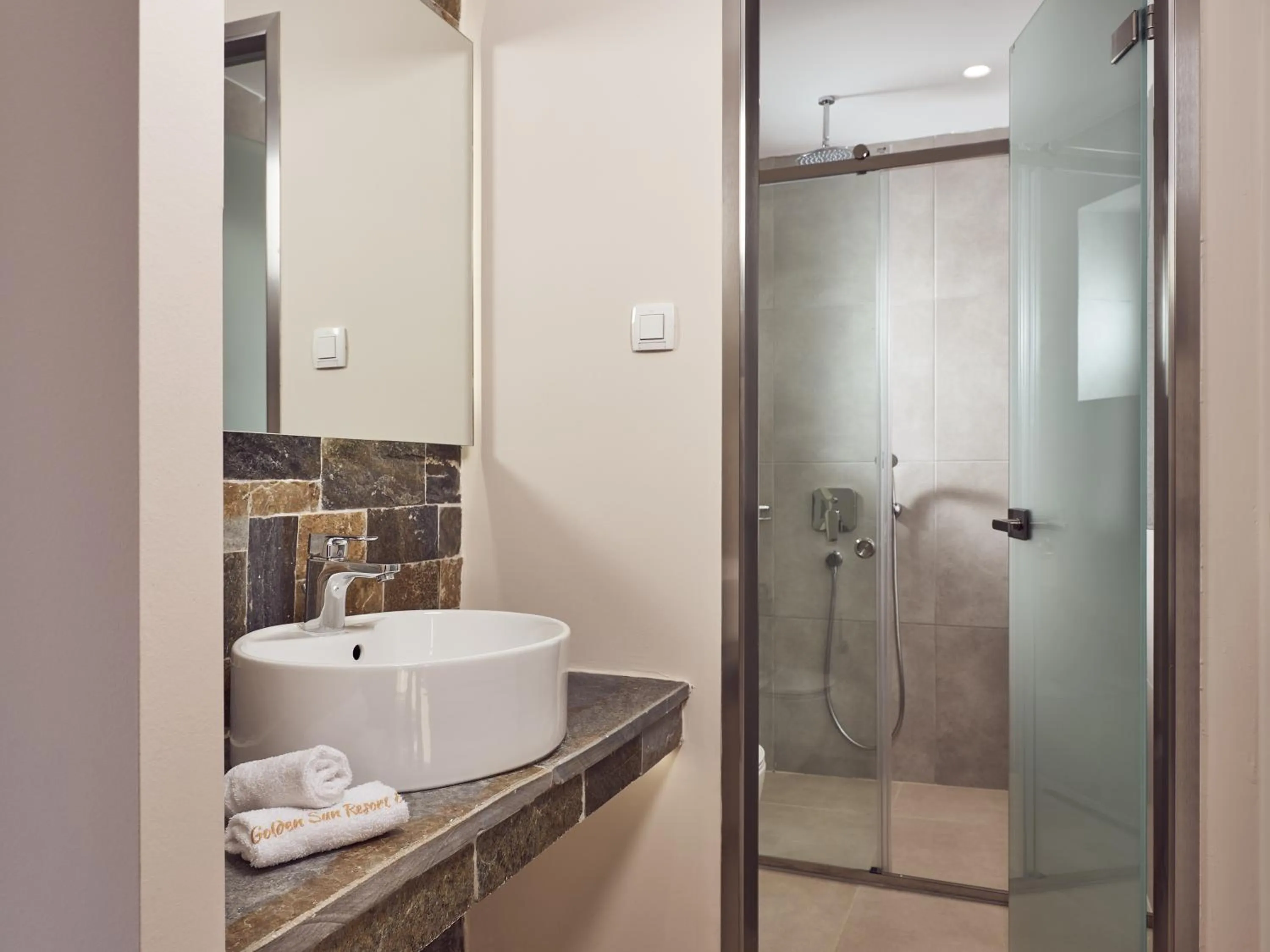 Bathroom in Golden Sun Resort - Adults Only