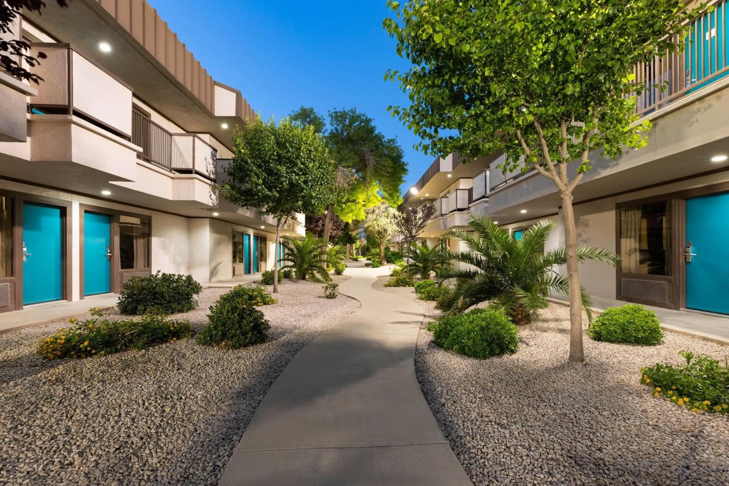 Inner courtyard view in Ramada by Wyndham El Paso