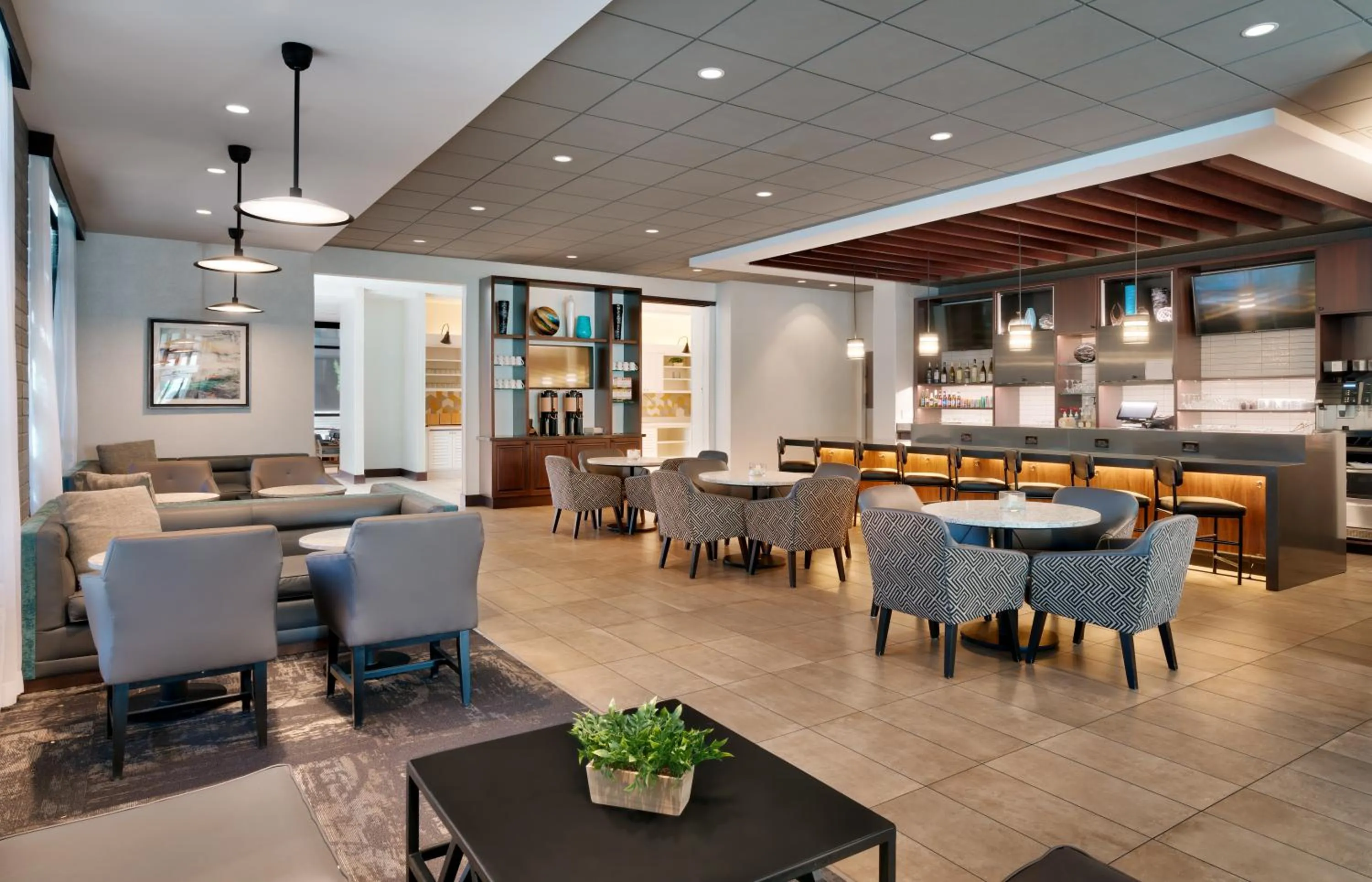 Seating area in Hyatt Place Provo