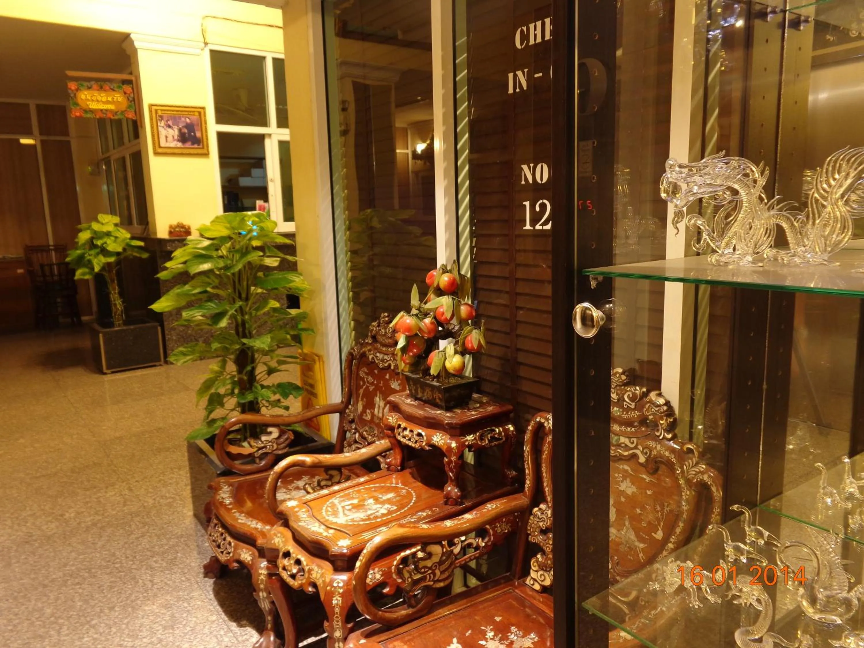 Decorative detail in Lodge 61 Hotel