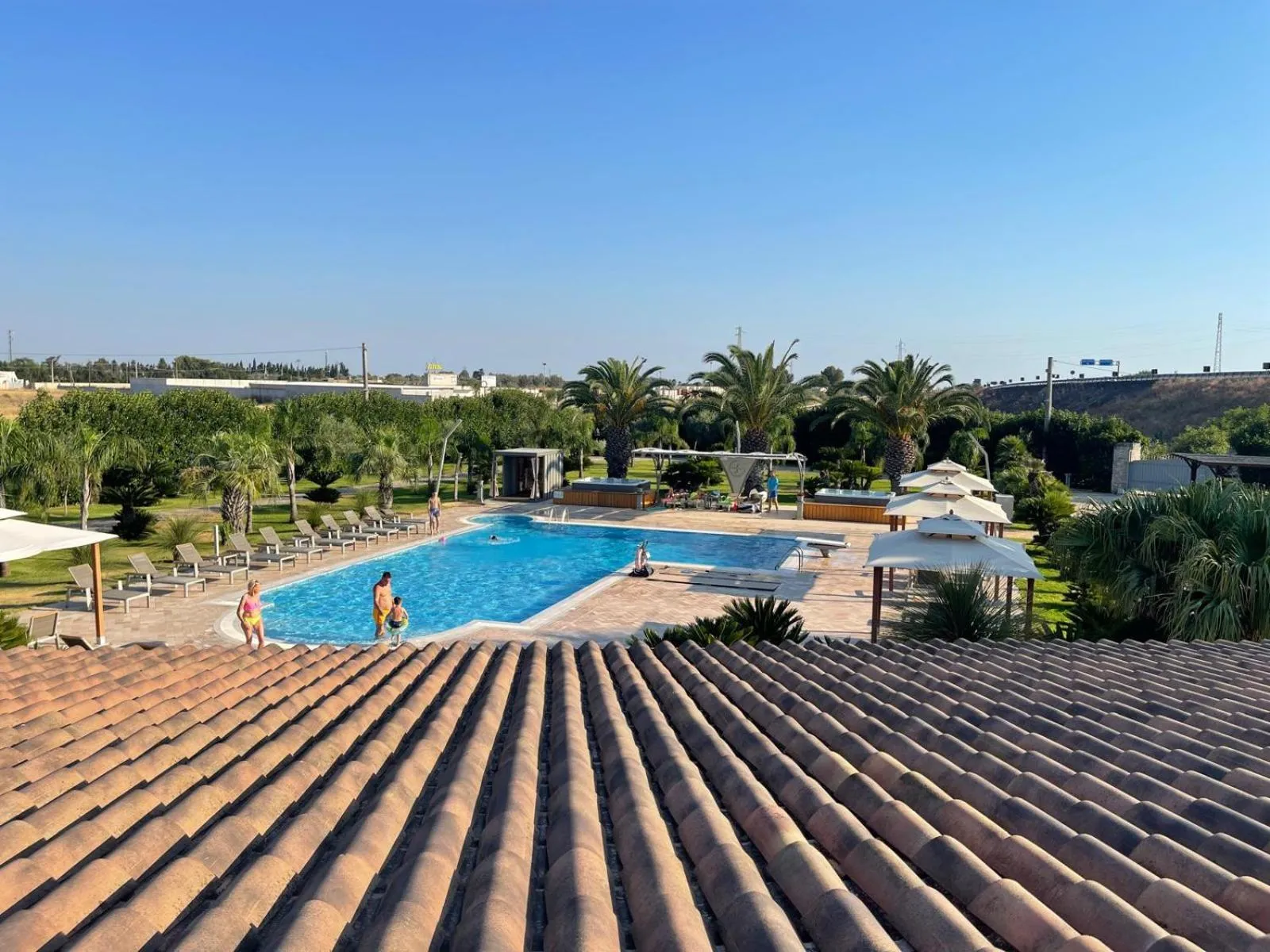 Pool view in Ferrocino Resort