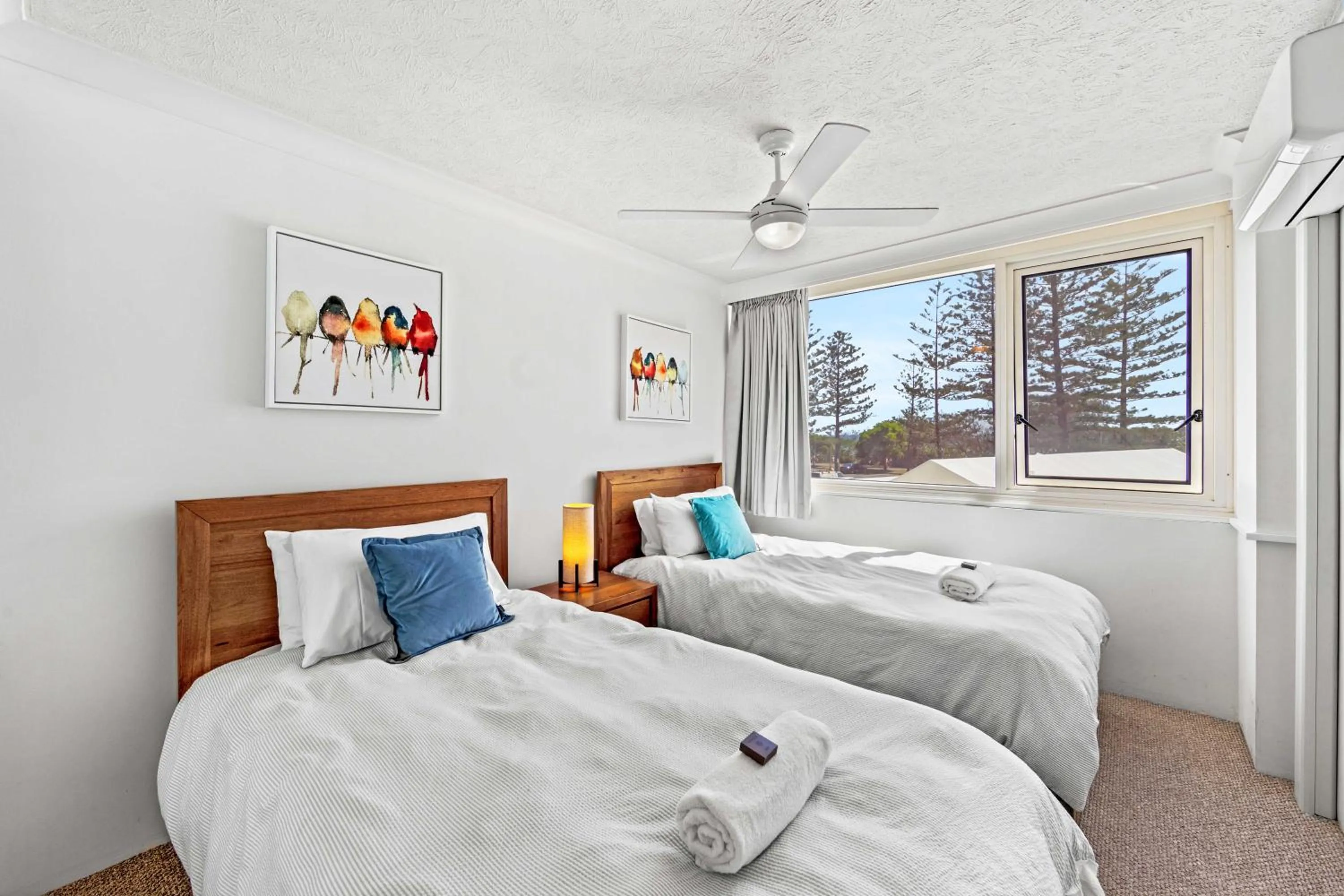 Bed in Southern Cross Beachfront Holiday Apartments