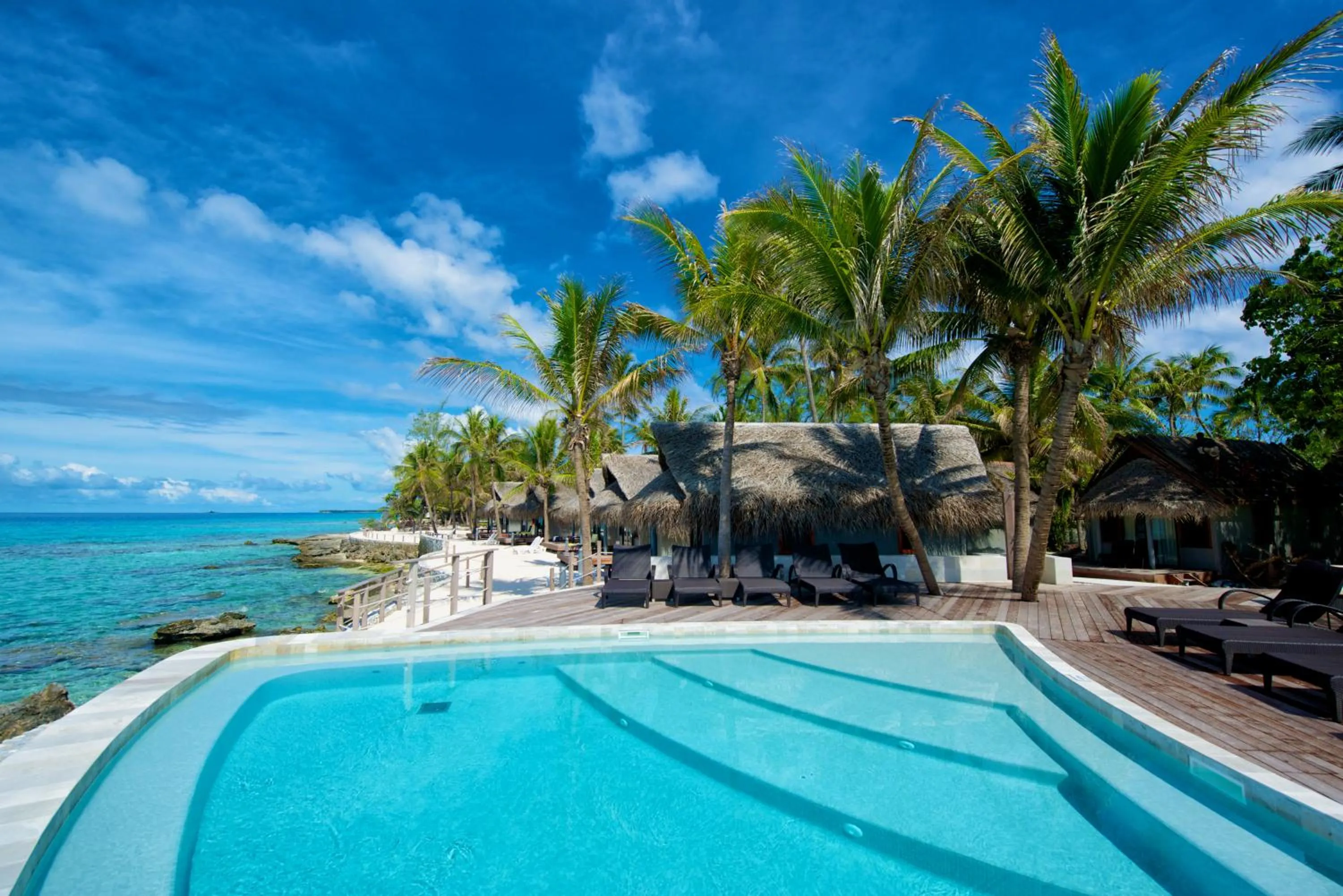 Swimming pool in Maitai Rangiroa