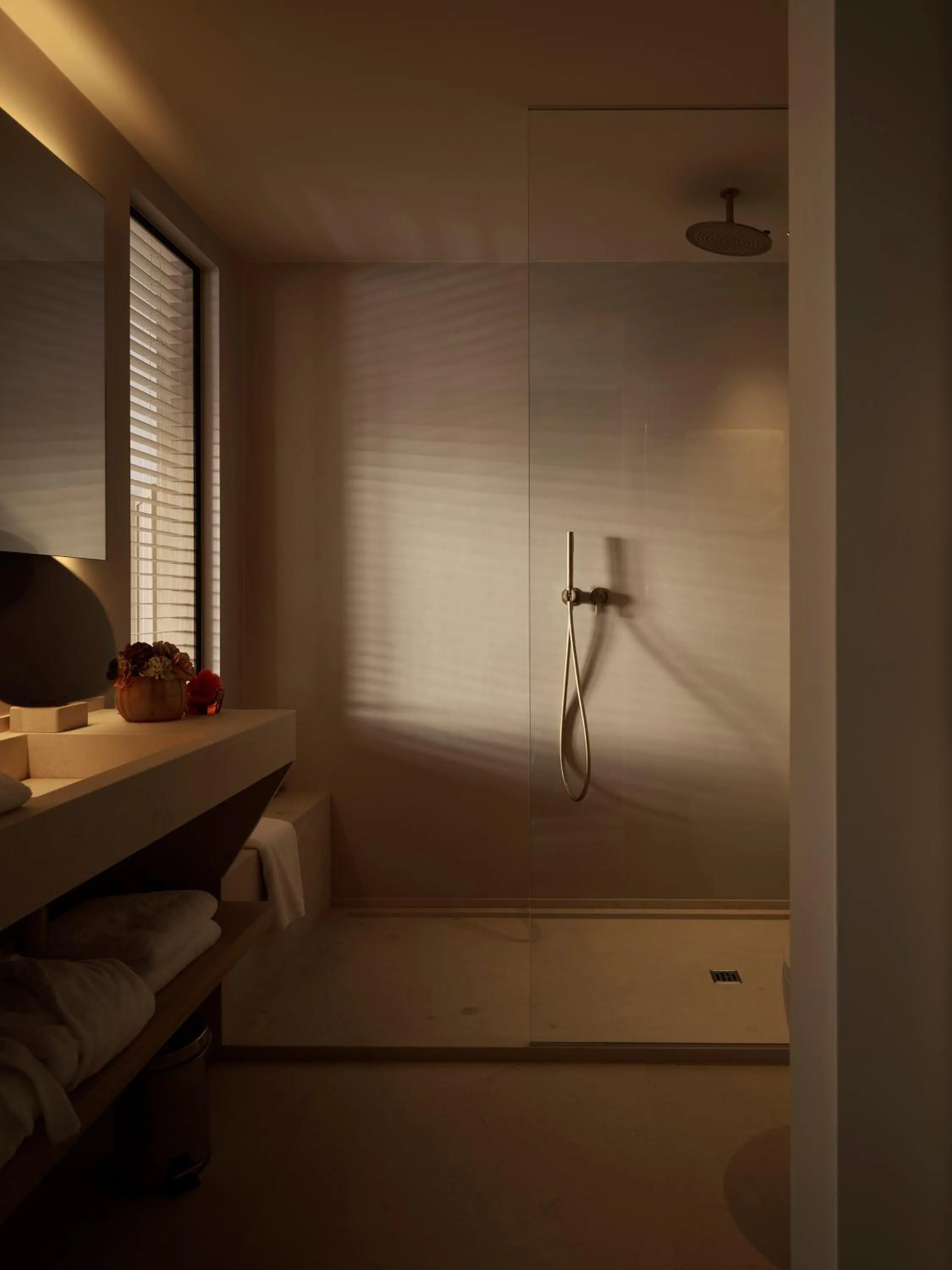 Shower, Bed in Hotel Schwarzwand