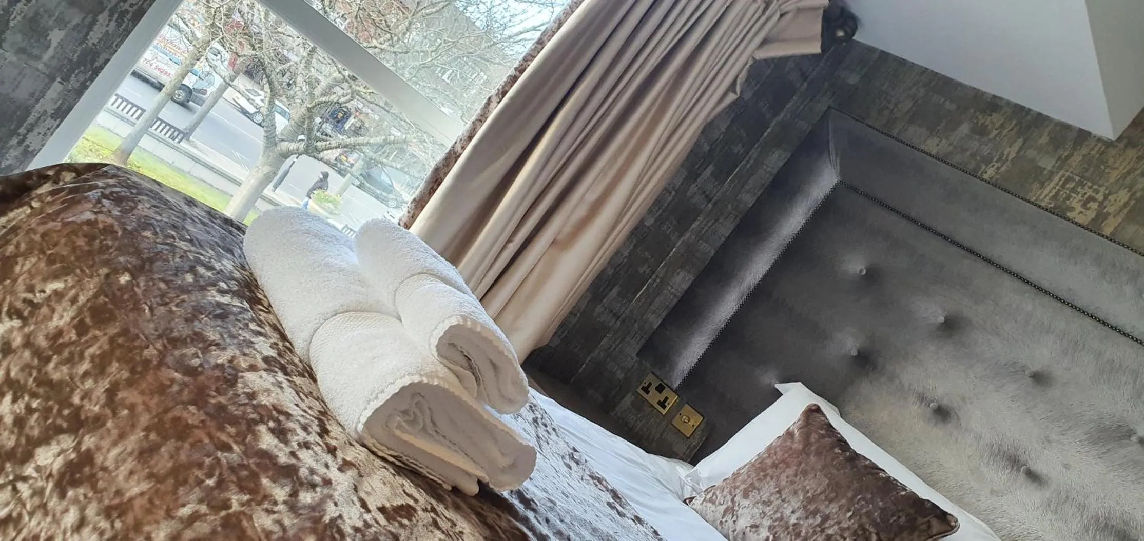 Bed in The Lord Street Hotel; BW Signature Collection