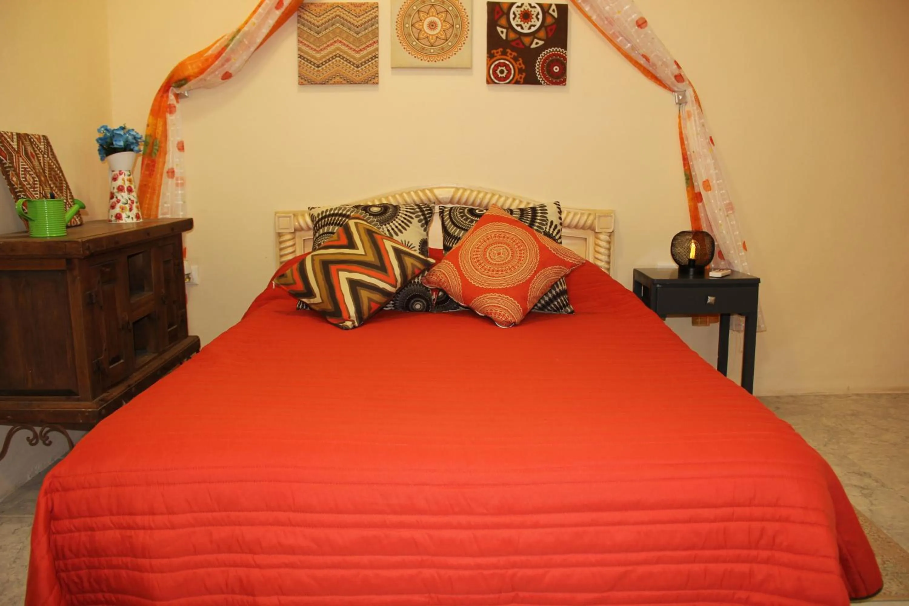 Bedroom, Bed in Cancun Blue Airport