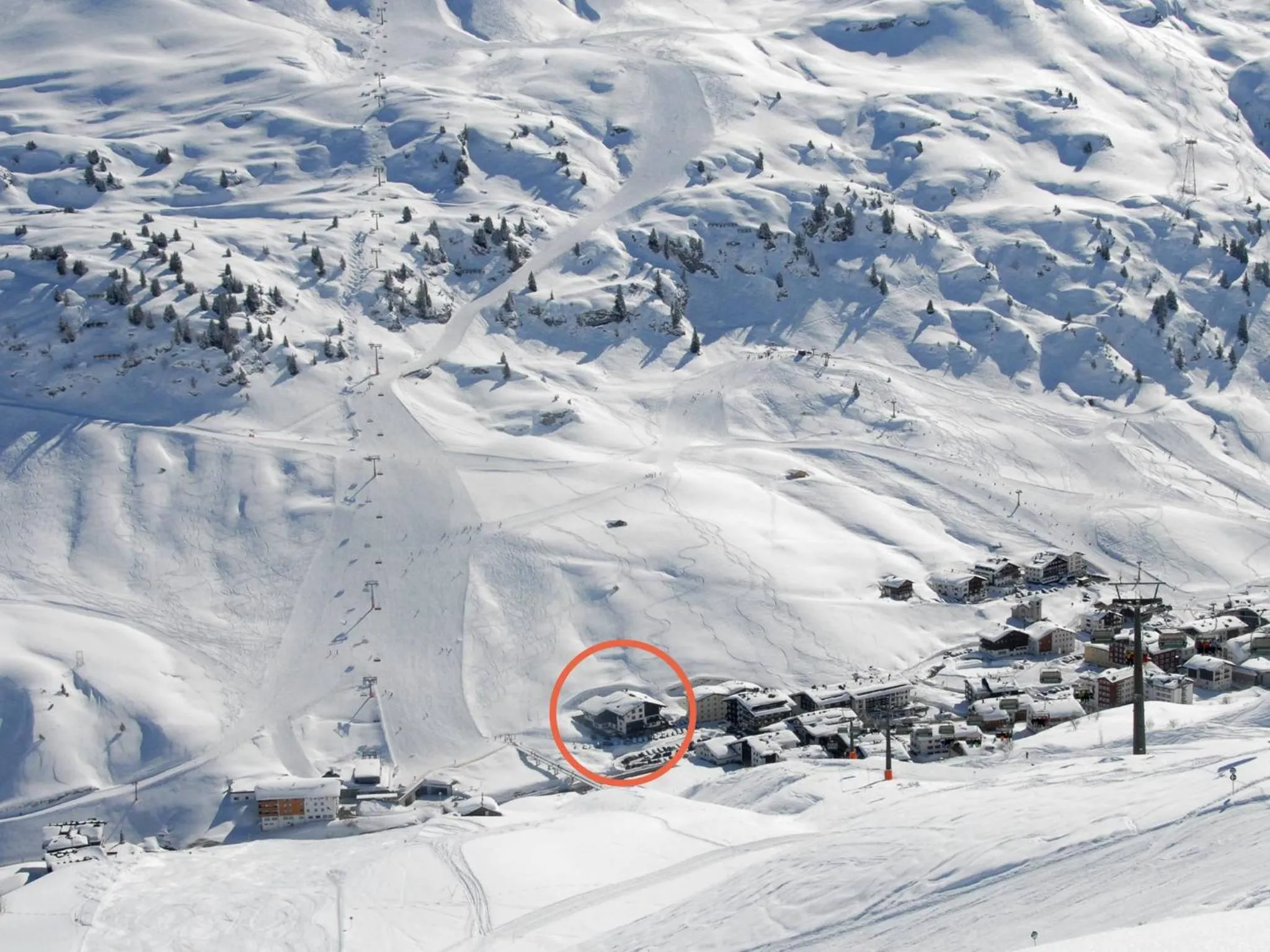 Bird's eye view in Hotel Ulli