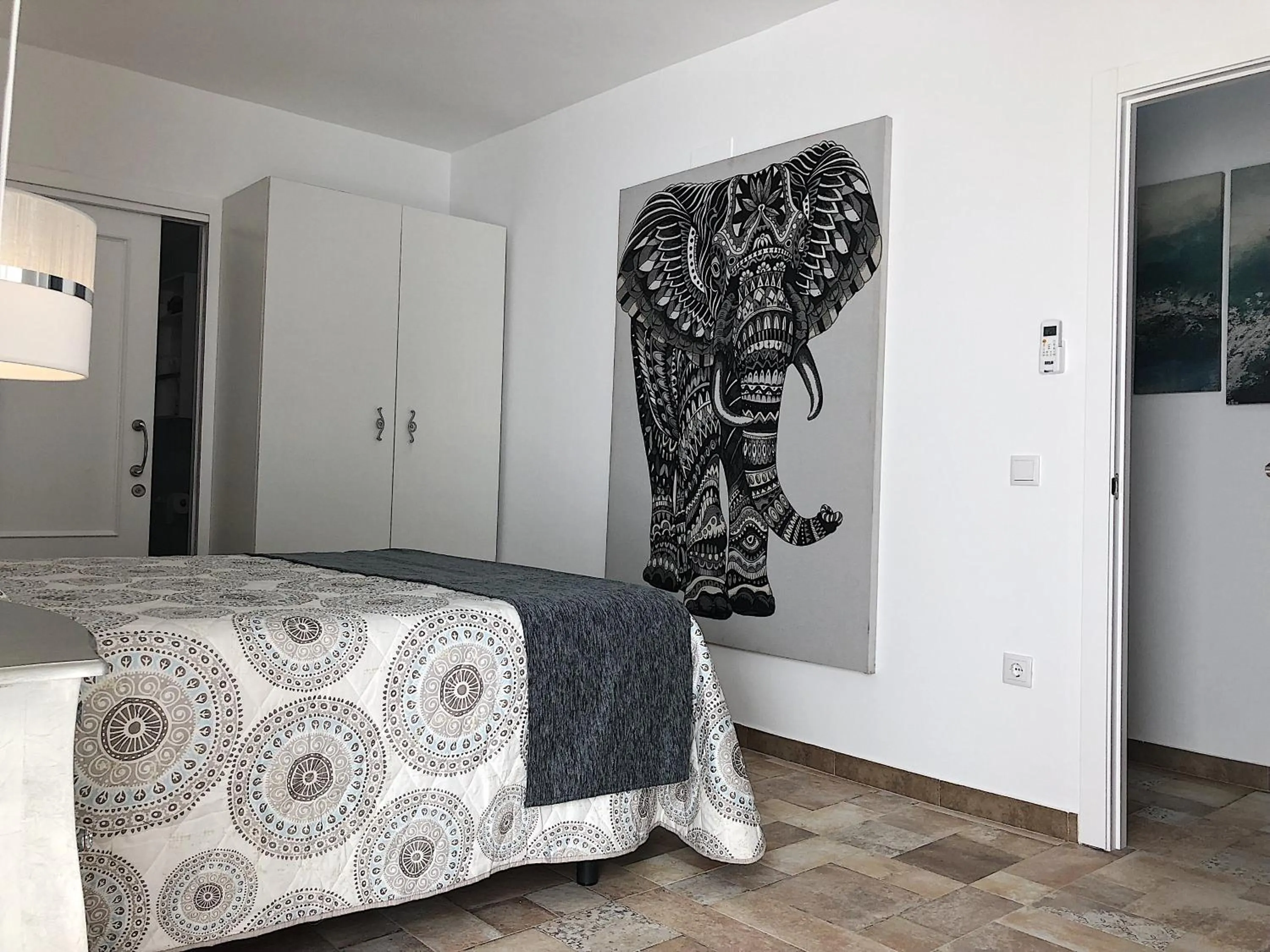 Bedroom, Bed in Retiro del Teatro Almagro