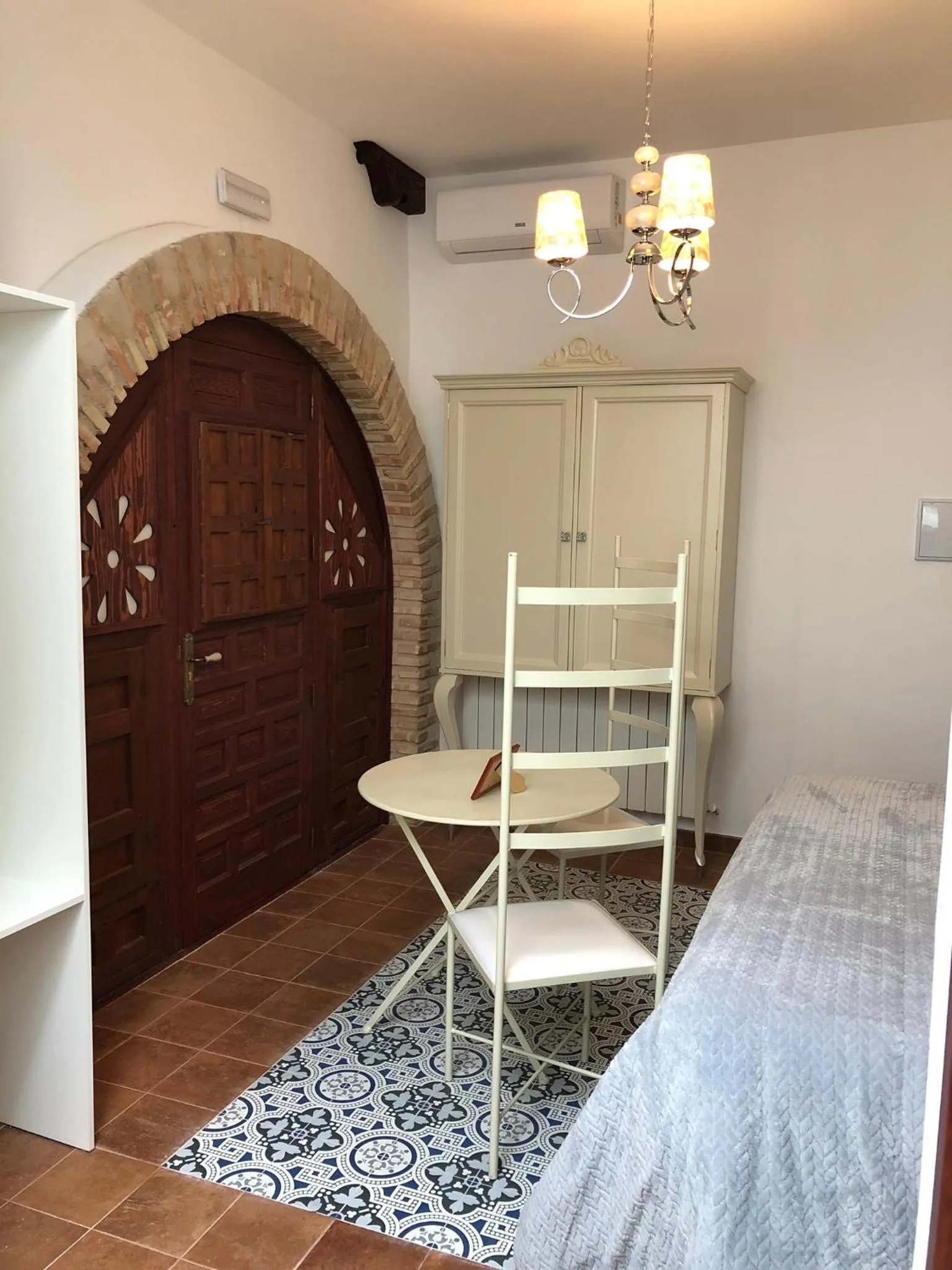 Living room, Bed in Retiro del Teatro Almagro