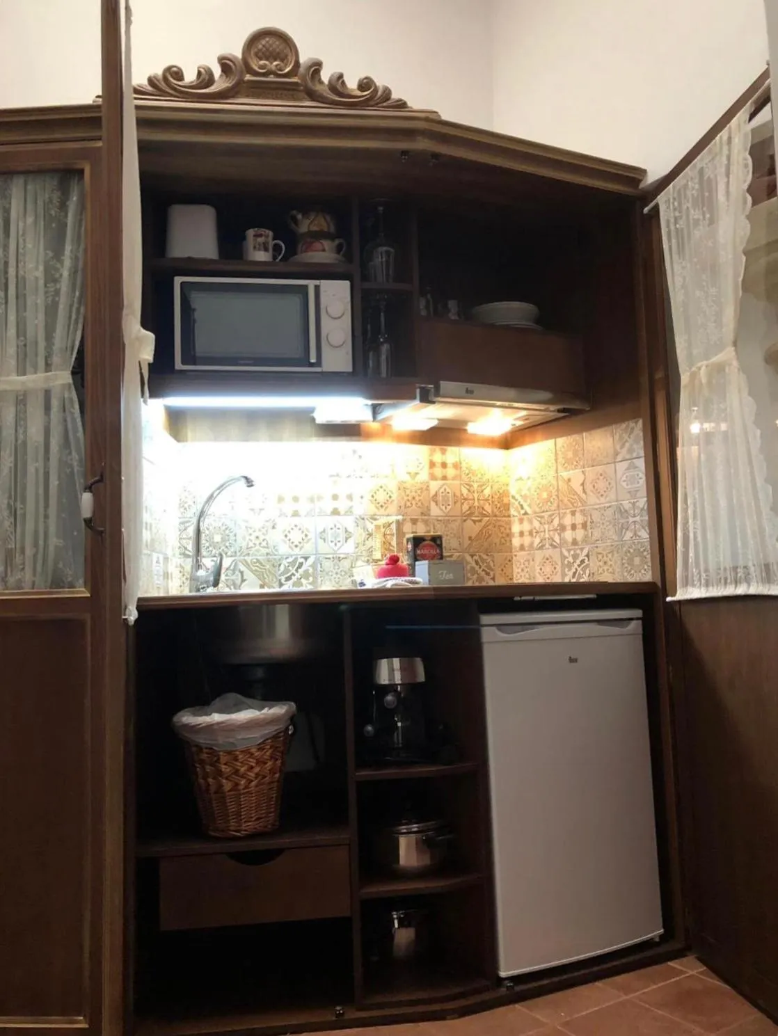 Kitchen or kitchenette in Retiro del Teatro Almagro