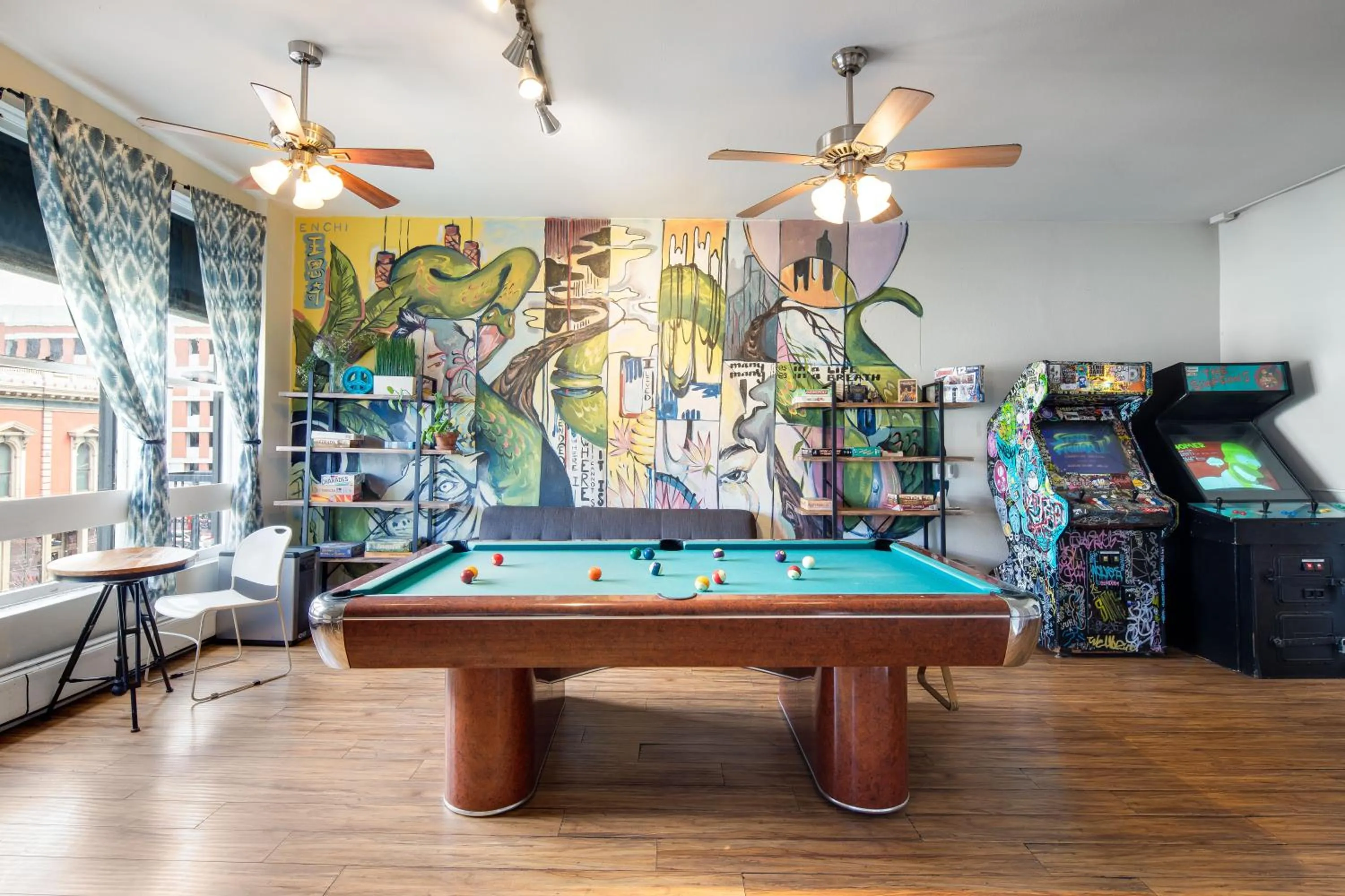 Billiard in HI San Diego Downtown Hostel