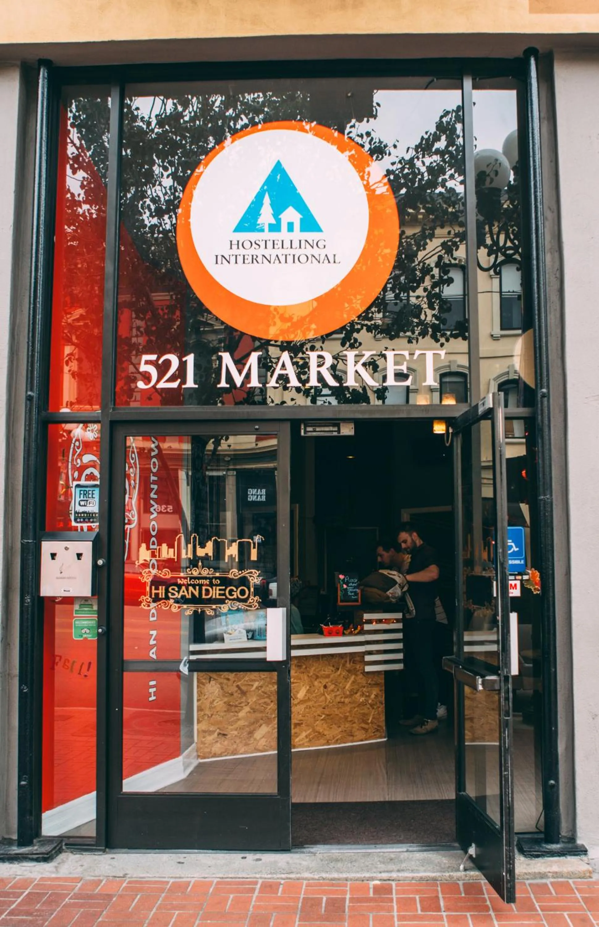 Facade/entrance in HI San Diego Downtown Hostel