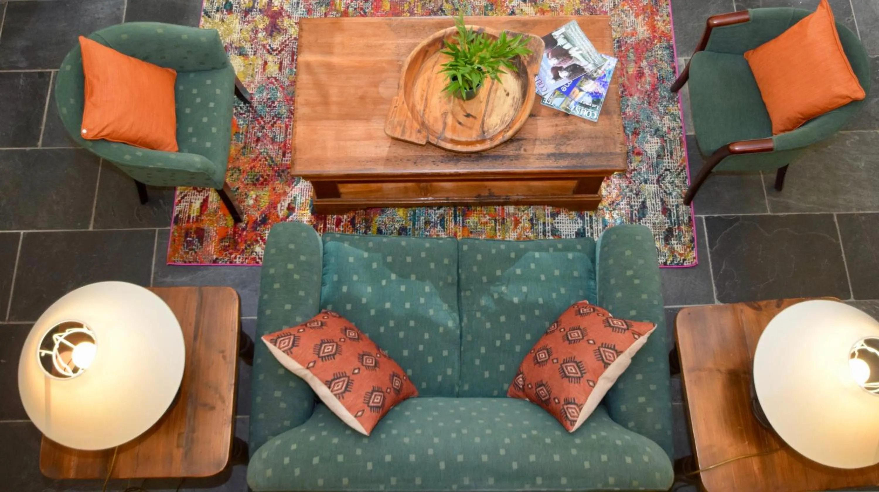 Living room in The White Hart Hotel