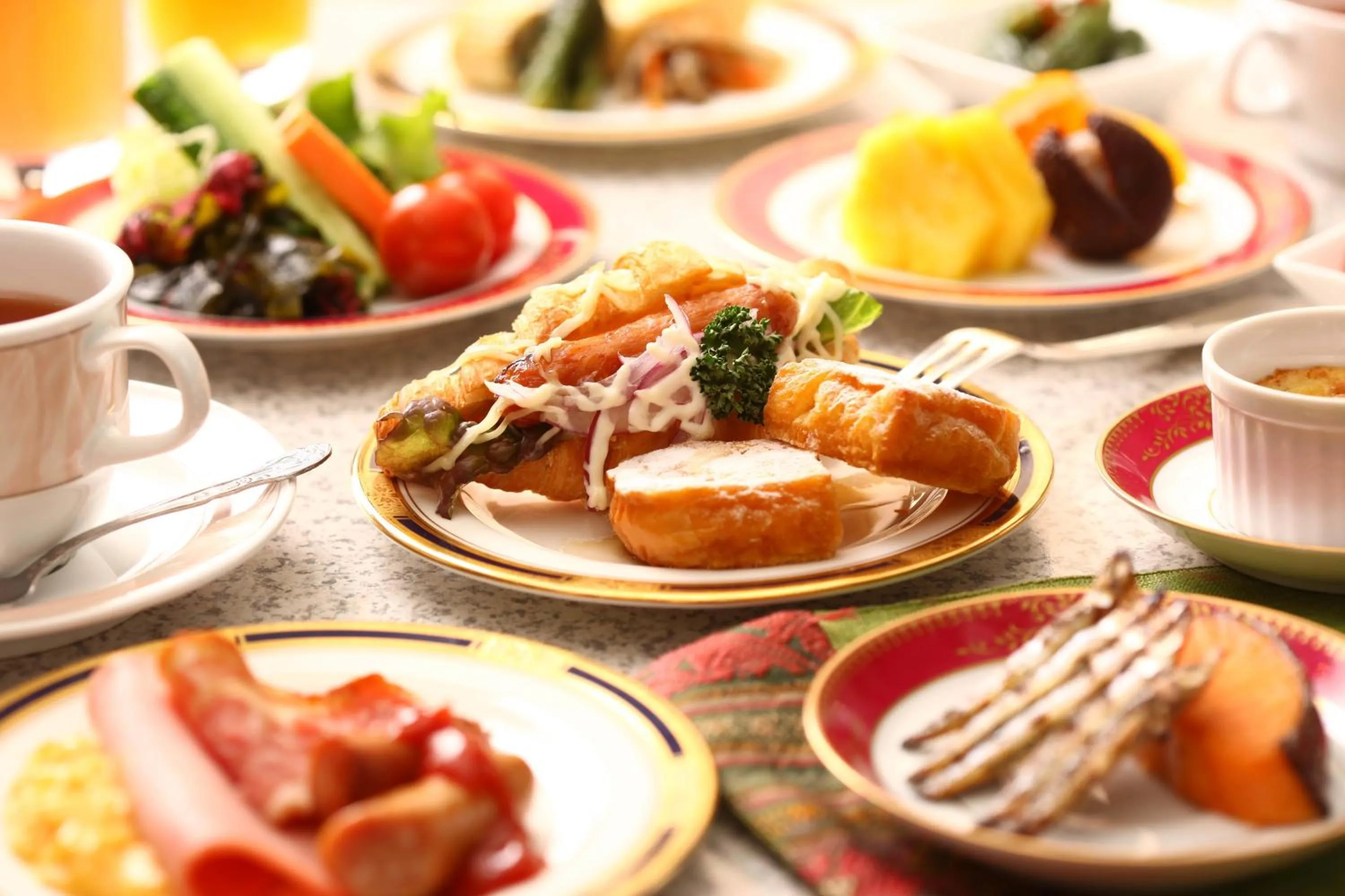 Buffet breakfast in Kagoshima Sun Royal Hotel